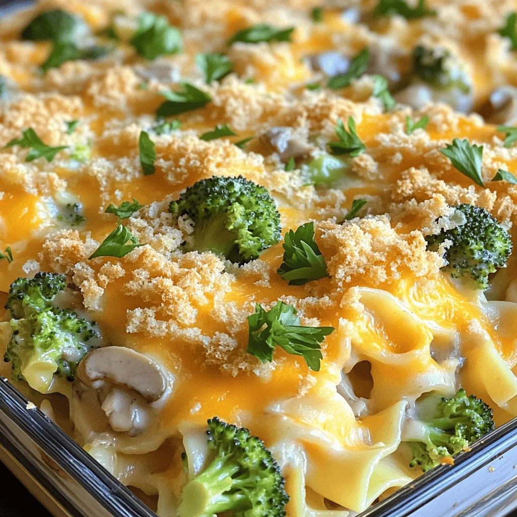 To make a tasty Chicken Noodle Casserole, you'll need these main ingredients: