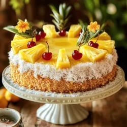 To make a tasty pineapple cake, gather these key ingredients:
