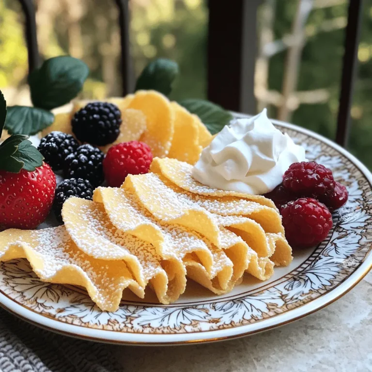 - 2 cups all-purpose flour - 1 teaspoon baking powder - 1/2 teaspoon baking soda - 1/2 teaspoon salt - 3/4 cup unsalted butter, softened - 1 cup granulated sugar - 1 large egg - 2 teaspoons pure vanilla extract - 1 teaspoon almond extract (optional for extra flavor) - 1/2 cup powdered sugar (for dusting) When I measure ingredients, I make sure to level off the flour. This helps me avoid too much flour in my dough. For the butter, I let it soften at room temperature. This step makes it easy to cream with sugar. I use a standard measuring cup for dry and wet ingredients. Accurate measurements lead to better cookies. If you want to mix things up, try adding 1/2 cup of mini chocolate chips. They add a rich touch to the cookies. You can also use 1/2 cup of chopped nuts for some crunch. Dried fruits like raisins or cranberries can bring a bit of sweetness. These add-ins let you customize your wafers for different tastes. First, gather all your ingredients. You need flour, baking powder, baking soda, salt, butter, sugar, an egg, and vanilla extract. If you want a twist, add almond extract. Preheat your oven to 350°F (175°C). Line two baking sheets with parchment paper. This step helps the cookies not stick. In a medium bowl, whisk together the flour, baking powder, baking soda, and salt. Set this bowl aside. In a larger bowl, use an electric mixer to beat the softened butter and granulated sugar. Mix until it looks light and fluffy, about 2-3 minutes. Then, add in the egg and vanilla extract. If you’re using almond extract, add that too. Mix everything until it blends well. Slowly add your dry mix to the wet mix. Keep mixing on low speed until just combined. Don’t overmix; it’s key for soft cookies. Now it’s time to bake! Use a teaspoon or small cookie scoop to drop rounded tablespoons of dough onto your baking sheets. Space them about 2 inches apart. Flatten each cookie slightly with your fingers or a spoon. Place them in the oven and bake for 10-12 minutes. Look for golden edges; that’s how you know they’re done. After baking, let them cool on the sheets for about 5 minutes. Then, move them to a wire rack to cool completely. Once cool, dust the cookies with powdered sugar to make them look fancy. Enjoy your delightful homemade vanilla wafers! For a complete guide, check the Full Recipe. Baking is fun but can be tricky. Here are some common mistakes to watch out for: - Overmixing the dough: This can make your cookies tough. Mix just until combined. - Not measuring flour correctly: Use the spoon and level method for accuracy. - Baking on a cold sheet: Always preheat your oven and use a lined baking sheet. To get that crisp yet tender texture, follow these tips: - Use room temperature butter: Softened butter blends better, helping to create air and lightness. - Flatten the cookies slightly: This gives them a traditional wafer shape and helps even baking. - Watch the bake time: Take them out when the edges are golden brown, not too dark. These vanilla wafers are great on their own but can shine even more: - Serve with fresh berries: A burst of color and flavor adds a lovely touch. - Pair with whipped cream: This makes for a delightful dessert experience. - Use as a base for banana pudding: Layer them with pudding and bananas for a classic treat. For the full recipe, check out the Delightful Vanilla Wafer Cookies . {{image_2}} You can give your vanilla wafers a twist by adding flavors. Try using lemon zest for a fresh taste. A bit of cocoa powder makes chocolate wafers. You can even add spices like cinnamon or nutmeg for warmth. Almond extract adds a nice depth, too. Each option gives a new spin to your homemade treats. If you want to swap out some ingredients, you have options. Substitute coconut oil for butter for a dairy-free choice. You can use whole wheat flour instead of all-purpose flour for more fiber. Maple syrup can replace granulated sugar for a unique flavor. Experimenting with these swaps can lead to fun results. Making these wafers fit different diets is easy. For vegan wafers, use a flax egg instead of a real egg. You can replace the butter with vegan margarine or coconut oil. If you need gluten-free wafers, use a gluten-free flour blend. These changes keep the cookies tasty while meeting dietary needs. To keep your homemade vanilla wafers fresh, store them in an airtight container. This will stop air from making them soft. Layer the wafers with parchment paper to keep them from sticking together. You can also use a cookie tin for a charming touch. Homemade vanilla wafers last about one week at room temperature. If you want to keep them longer, freeze them. Place the cooled cookies in a freezer bag, squeezing out as much air as possible. They can last up to three months in the freezer. When you're ready to enjoy them, just thaw at room temperature. If your cookies lose their crunch, you can easily refresh them. Preheat your oven to 300°F (150°C). Place the cookies on a baking sheet and warm them for about 5 minutes. This restores their crispness. Enjoy your delicious wafers again! Yes, you can use whole wheat flour. The cookies will have a nuttier taste. They may also be a bit denser, but they will still taste great. Start with a mix of half whole wheat and half all-purpose for best results. To make gluten-free cookies, use a gluten-free flour blend. Look for blends made for baking. Make sure your baking powder is gluten-free too. This swap keeps the texture light and crispy. You can serve vanilla wafers with many treats. They pair well with whipped cream, fresh berries, or ice cream. Try them in a banana pudding for a classic dessert. You can even enjoy them plain with a cup of tea or coffee. Cookies are done when the edges turn golden brown. The center may look a bit soft, but that’s fine. They will firm up as they cool. Avoid overbaking for the best texture. You can find the full recipe for Delightful Vanilla Wafer Cookies here. It includes all the steps and tips you need to make these tasty treats! We covered how to make delightful vanilla wafers step by step. You learned the key ingredients, measurements, and tips for mixing and baking. I shared common mistakes and ways to achieve that perfect texture. We explored fun flavor variations and how to store your cookies. Creating these treats can be simple and fun. With the right guidance, you can enjoy perfect vanilla wafers every time. Happy baking!