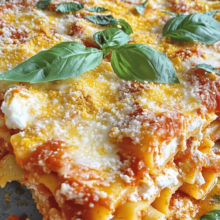 To make Cheesy Baked Ziti, you need a few simple items. Each ingredient plays a key role. Here’s what you will need: - 12 oz ziti pasta - 2 cups marinara sauce - 1 cup ricotta cheese - 2 cups shredded mozzarella cheese - 1 cup grated Parmesan cheese - 1 large egg - 1 teaspoon dried Italian herbs (oregano, basil, thyme) - Salt and pepper to taste - Fresh basil leaves for garnish The ziti pasta is the base. It holds the sauce and cheese well. Marinara sauce adds flavor and moisture. Ricotta cheese gives a creamy layer. The shredded mozzarella melts nicely, while Parmesan adds a salty bite. The egg helps to bind the cheese mixture. Dried Italian herbs enhance the taste. Salt and pepper bring out the flavors of the dish. Finally, fresh basil makes a lovely garnish. This blend of ingredients creates a rich and comforting meal. For the full recipe, check out the detailed instructions. First, you need to cook the ziti pasta. Boil a big pot of salted water. Add the ziti and cook it until al dente. This means it should be firm but not hard. Follow the package instructions for the right time. After cooking, drain the pasta in a colander and set it aside. Next, grab a mixing bowl. In it, combine the ricotta cheese, half of the mozzarella, and half of the Parmesan. Then, add one large egg to the bowl. Toss in dried Italian herbs, salt, and pepper. Mix everything well until it's creamy and smooth. Now, it’s time to build your dish! Start by spreading a layer of marinara sauce at the bottom of a large baking dish. Layer half of the cooked ziti over the sauce. Then, add half of the cheese mixture on top and another layer of marinara sauce. Repeat this with the rest of the ziti, the remaining cheese mixture, and finally, the last of the marinara sauce. Cover the baking dish with aluminum foil. Bake it in a preheated oven at 375°F (190°C) for 20 minutes. After that, take off the foil. This helps the cheese brown nicely. Bake for another 15 to 20 minutes until the cheese is bubbly and golden brown. Let it cool for about five minutes. Garnish with fresh basil leaves before serving. Enjoy your cheesy baked ziti! Check out the Full Recipe for more details. Ovens can vary in heat. Check the bake time closely. I suggest starting with 20 minutes covered. Then, remove the foil and bake for another 15-20 minutes. Watch for the cheese to bubble and turn golden. If your oven runs hot, cut back on the time. If it runs cool, add a few more minutes. This way, your ziti will cook just right. Want to mix up the flavors? Try different cheeses! Instead of ricotta, you could use cottage cheese for a lighter taste. Swap mozzarella for provolone for a more robust flavor. You can even add goat cheese for a tangy twist. Each cheese brings its own charm to the dish. Experiment until you find your favorite combo! Pair your cheesy baked ziti with simple sides. A fresh green salad works great to balance the rich flavors. Garlic bread adds a nice crunch and is perfect for dipping. For a splash of color, consider adding some cherry tomatoes on top. Serve it all on a big plate for a cozy family meal. Enjoy every bite! {{image_2}} You can make Cheesy Baked Ziti a veggie delight. Adding vegetables like spinach or mushrooms boosts flavor and nutrition. Spinach adds a mild taste and bright color. Mushrooms bring an earthy depth. Just sauté them before mixing into the cheese filling. You can also use zucchini or bell peppers for variety. If you love meat, try a meat lover's twist. Incorporating ground beef or sausage makes the dish heartier. Brown the meat first to add rich flavor. Mix it with the marinara sauce before layering. This option is perfect for those who want extra protein in their meal. For those avoiding gluten, there are great pasta options. You can use gluten-free ziti or penne. They cook just like regular pasta and taste great too. Be sure to check the package for cooking instructions. This way, everyone can enjoy Cheesy Baked Ziti without worry. For the full recipe, visit the [Full Recipe]. To keep cheesy baked ziti fresh, store it in an airtight container. Make sure to cool the dish to room temperature first. Place the container in the fridge. It will last for about 3-5 days. If you want to keep it longer, consider freezing it. To reheat, use the oven for best results. Preheat the oven to 350°F (175°C). Cover the dish with foil to keep it moist. Heat for about 20-25 minutes. Check if it's warm throughout before serving. You can also use the microwave, but it may dry out. Heat in short bursts and stir in between. For freezing, wrap the dish tightly in plastic wrap. Then, place it in a freezer-safe bag. It can stay frozen for up to 3 months. When ready to eat, thaw in the fridge overnight. Reheat in the oven as mentioned above. This keeps the texture nice and cheesy. For the full recipe, check back on the ingredients list. Yes, you can make Cheesy Baked Ziti ahead of time. Prepare the dish up to the baking step. Cover it and store it in the fridge for up to two days. When ready to bake, let it sit out for about 30 minutes. Then, bake as normal. This makes weeknight dinners easy! You will know the cheese is melted when it looks bubbly and golden brown. After baking, the edges should be crisp, and the center hot. Try to resist peeking too soon! Let it rest for five minutes before serving, which helps the cheese set slightly. Yes, you can use other pasta types. Penne, shells, or fusilli work well too. Just cook them until al dente, just like ziti. This way, they hold their shape and soak up the sauce nicely. Feel free to get creative with your favorite pasta! This recipe serves six people. Each serving has about 450 calories, with 20 grams of protein and 25 grams of fat. It also has around 45 grams of carbs. These numbers can change based on your cheese and sauce choices. Always check labels for exact values. Yes, this recipe can be easily doubled. Just use a larger baking dish and increase the cooking time a bit. Check the center to make sure it is hot. You can also make two smaller dishes if you want to freeze one for later. Perfect for big family gatherings! You learned how to make cheesy baked ziti from start to finish. We covered all the ingredients, from pasta to cheese, and went through each step clearly. You can add variations for different tastes, including vegetarian and gluten-free options. Remember to store leftovers well and use the right methods to reheat. Cheesy baked ziti is a tasty dish that suits many occasions. Enjoy making this easy and delicious meal with your personal touch!