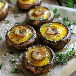 - 16 ounces fresh mushrooms (cremini or button), cleaned and halved - 4 tablespoons unsalted butter, melted - 4 cloves garlic, minced - 2 tablespoons fresh parsley, chopped - 1 teaspoon fresh thyme leaves (or 1/2 teaspoon dried thyme) - 1/2 teaspoon salt - 1/4 teaspoon black pepper - 1 tablespoon lemon juice - Grated Parmesan cheese (optional, for garnish) Using the right amounts is key to great flavor. For 16 ounces of mushrooms, you want them fresh and firm. This amount serves about four people. The butter adds richness; use four tablespoons. Garlic gives a strong taste, so four cloves minced is perfect. For fresh herbs, use two tablespoons of parsley and one teaspoon of thyme. The salt and pepper balance the dish, so half a teaspoon of salt and a quarter teaspoon of black pepper work well. A tablespoon of lemon juice adds brightness. Parmesan cheese is optional but tasty! When choosing mushrooms, look for ones that are firm and smooth. Avoid mushrooms that are slimy or bruised. The color should be bright and not dull. If you can, buy them from local farms or markets. Fresh mushrooms have a nice earthy smell; avoid any with a strong odor. Always check the sell-by date if you buy packaged mushrooms. This ensures you get the best flavor for your garlic butter roasted mushrooms. Start by gathering all your ingredients. You will need fresh mushrooms, butter, garlic, parsley, thyme, salt, black pepper, lemon juice, and Parmesan cheese. Make sure your mushrooms are clean and halved. This dish comes together quickly, so prepare your baking sheet and preheat your oven. 1. Preheat your oven to 400°F (200°C). Line a baking sheet with parchment paper. This step makes cleanup easy. 2. Mix the garlic butter: In a bowl, combine melted butter, minced garlic, parsley, thyme, salt, and black pepper. Stir well to blend all flavors. 3. Toss the mushrooms: Add the halved mushrooms to the bowl. Gently mix them in the garlic butter until each piece is coated. 4. Spread the mushrooms: Place the coated mushrooms on the lined baking sheet. Make sure they lie in a single layer. This helps them roast evenly. 5. Roast the mushrooms: Bake in the oven for 20-25 minutes. Stir halfway through for even cooking. Look for a golden brown color and tenderness. 6. Add lemon juice: After roasting, drizzle the mushrooms with lemon juice. This step brightens the flavors. 7. Serve: Move the mushrooms to a serving dish. If you want, sprinkle grated Parmesan cheese on top for extra taste. The cooking time for garlic butter roasted mushrooms is about 20-25 minutes. Ensure the oven is set to 400°F (200°C). This temperature helps achieve that perfect roasted flavor and golden color. The total time for prep and cooking is around 30 minutes, making it a quick and tasty side dish! To make your garlic butter roasted mushrooms shine, use fresh, firm mushrooms. Clean them gently with a damp cloth. This keeps their flavor intact. Don’t soak them in water; mushrooms absorb water and become soggy. Roast your mushrooms in a single layer. This helps them cook evenly. Overcrowding them causes steaming, which makes them mushy. Stir them halfway through roasting to brown all sides. For extra flavor, add a splash of balsamic vinegar before roasting. This brings a sweet tang. Sprinkle fresh herbs like thyme or parsley on top before serving. This adds color and freshness. If you like cheese, a sprinkle of Parmesan makes it even better. For the full recipe, check the full recipe section. {{image_2}} You can try many mushrooms for this dish. Button mushrooms work well, but cremini brings a deeper flavor. Shiitake mushrooms add a nice, earthy taste. Portobello mushrooms are great too, especially if you want a meaty texture. Each type gives a unique twist to the dish. While parsley and thyme shine in this recipe, you can mix it up. Basil adds a sweet touch. Oregano gives a warm, savory flavor. Try adding rosemary for a piney note. If you like heat, sprinkle in some red pepper flakes. These changes can make your mushrooms even more exciting. Want to make this dish heartier? Add cooked chicken or shrimp. They pair well with mushrooms and garlic. You can also toss in veggies like bell peppers or zucchini. They roast well and add color. Mix and match to find your favorite combos. Check out the Full Recipe for more ideas! To store leftover garlic butter roasted mushrooms, let them cool first. Use an airtight container. Place the mushrooms inside and seal the lid tightly. This keeps them fresh longer. You can store them in the fridge for up to three days. If you want to keep them longer, consider freezing them. When reheating garlic butter roasted mushrooms, use the oven for best results. Preheat your oven to 350°F (175°C). Spread the mushrooms on a baking sheet. Heat them for about 10-15 minutes. This method helps keep them tender and tasty. You can also use a microwave. Just heat them in short bursts. Stir in between to avoid overcooking. Garlic butter roasted mushrooms last three days in the fridge. If you freeze them, they stay good for about two months. To freeze, place cooled mushrooms in a freezer-safe bag. Squeeze out as much air as possible. Label the bag with the date. When you are ready to eat them, thaw in the fridge overnight before reheating. For the full recipe, check the detailed cooking instructions. You can make garlic butter roasted mushrooms vegetarian by simply using plant-based butter. This keeps the rich flavor while making it suitable for vegetarians. You can also use olive oil if you prefer. The other ingredients, like garlic and herbs, are already vegetarian-friendly. Yes, you can use dried herbs instead of fresh. For every tablespoon of fresh herbs, use one teaspoon of dried herbs. Dried herbs have strong flavors, so adjust to your taste. They work well in this recipe, but fresh herbs add a brighter taste. Garlic butter roasted mushrooms pair well with many dishes. They complement grilled meats and roasted chicken nicely. You can also serve them with pasta or risotto for a hearty meal. Try them as a topping for pizza or a side with steak. Yes, the full recipe is available online. You can find it with detailed instructions and ingredient amounts. This makes it easy to follow along and create your own delicious garlic butter roasted mushrooms at home. Garlic butter roasted mushrooms are a simple, tasty dish. We covered ingredients, cooking steps, tips, and variations. You now know how to choose fresh mushrooms and cook them perfectly. Remember to store leftovers properly for later use. Flavor your dish by adding spices or proteins. Enjoy cooking and sharing this recipe with friends and family. Your kitchen will fill with great smells. I hope you try garlic butter roasted mushrooms soon!