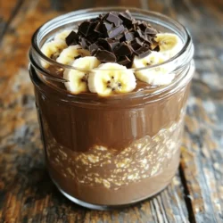 For a great start to your mocha overnight oats, gather these simple items: - 1 cup rolled oats - 1 cup unsweetened almond milk (or any milk of choice) - 1 tablespoon instant coffee granules - 1 tablespoon cocoa powder - 2 tablespoons maple syrup (or honey) - 1/2 teaspoon vanilla extract - Pinch of salt - Optional toppings: dark chocolate shavings, sliced bananas, chopped nuts, or a dollop of Greek yogurt You can use any milk you like for this recipe. I often choose unsweetened almond milk for a nutty taste. Other good options include oat milk, soy milk, or regular cow’s milk. Each milk brings a unique flavor. Try different types to see which one you enjoy best. Toppings make your mocha overnight oats even better! Here are some tasty ideas: - Dark chocolate shavings add a rich taste. - Sliced bananas bring a nice sweetness. - Chopped nuts give a great crunch. - A dollop of Greek yogurt adds creaminess and protein. Feel free to mix and match these toppings to create your perfect bowl of mocha goodness! Start by gathering your ingredients. You need: - 1 cup rolled oats - 1 cup unsweetened almond milk (or any milk of choice) - 1 tablespoon instant coffee granules - 1 tablespoon cocoa powder - 2 tablespoons maple syrup (or honey) - 1/2 teaspoon vanilla extract - Pinch of salt In a medium bowl or jar, add all these ingredients. This mix is the base of your mocha overnight oats. Now, stir the mixture well. Make sure the coffee granules and cocoa powder dissolve. This way, every bite is rich and smooth. After mixing, cover your bowl or jar. Use a lid or plastic wrap to seal it. Place it in the fridge. Let it chill overnight or for at least four hours. The longer it sits, the creamier it gets. In the morning, take your oats out. Give them a good stir. If they feel too thick, add a splash of almond milk. This helps reach your favorite texture. You can serve the oats in a bowl or keep them in the jar for a quick breakfast. For extra flavor, try toppings like: - Dark chocolate shavings - Sliced bananas - Chopped nuts - A dollop of Greek yogurt These toppings make each bite even more delightful! Enjoy your mocha overnight oats. To make the best mocha overnight oats, use rolled oats. They soak up liquid well. Choose unsweetened almond milk to control the taste. Instant coffee granules blend easily. Cocoa powder adds rich flavor. Mix all ingredients well for even taste. Let it sit overnight for the best results. You can adjust sweetness by changing the maple syrup. If you like it sweeter, add more. Honey is a great alternative, too. For a richer flavor, try adding more cocoa. A pinch of salt enhances all flavors. Experiment until you find what you love! One common mistake is not mixing well. If coffee granules or cocoa powder are not dissolved, the oats won't taste great. Another mistake is using too little liquid. If the oats are too thick, they won’t be creamy. Lastly, remember to cover your oats while they chill. This prevents them from drying out. {{image_2}} You can easily make mocha overnight oats vegan and dairy-free. Just use almond milk or any plant-based milk. Coconut milk adds a nice creamy texture. For a nut-free option, choose oat milk or soy milk. These choices keep the recipe tasty while being kind to your dietary needs. Want to spice things up? You can add cinnamon or nutmeg for warmth. A dash of cayenne pepper gives a surprising kick. You can also mix in a spoonful of peanut butter for a nutty flavor. This adds creaminess and a great taste. Feel free to experiment with different flavors that excite your palate! Maple syrup is a great sweetener, but there are more options. You can use agave nectar or stevia for a low-calorie choice. If you like brown sugar, it brings a rich flavor. Honey works well, too, if you are not vegan. Adjust the sweetener to fit your taste. Just remember, a little goes a long way! You can store mocha overnight oats in the fridge. Use a container with a lid. This keeps them fresh and prevents spills. If you made a big batch, divide it into smaller jars. Each jar can hold a single serving. This way, you grab breakfast easily. Glass jars work great for storing your oats. They don’t stain and keep the oats fresh. You can also use plastic containers. Just make sure they seal tightly. Look for containers that are microwave-safe if you plan to heat them. Mocha overnight oats last about 3 to 5 days in the fridge. If you want them warm, just microwave them for 30 seconds. Stir well and check the temperature. If they are too thick, add a splash of almond milk. Enjoy them cold or warm, whichever you prefer! Yes, you can use brewed coffee. It will change the texture slightly. Instant coffee mixes well with the oats. Brewed coffee adds liquid, so use a bit less milk. The flavor will still be rich and tasty. Overnight oats can last up to five days in the fridge. Make sure to store them in an airtight container. If you add toppings, keep them separate until you serve. This keeps everything fresh and crunchy. Yes, mocha overnight oats are quite healthy. They are high in fiber from the oats. Almond milk keeps the calories low. Cocoa adds antioxidants, and maple syrup gives a natural sweetness. You can add fruits or nuts for more nutrients. Absolutely! Mocha overnight oats are perfect for meal prep. You can make multiple jars at once. Just layer the ingredients and refrigerate. This way, you have a quick, nutritious breakfast ready to go each morning. This article covered everything about making mocha overnight oats. We explored ingredients, step-by-step instructions, and handy tips for flavor and storage. Keeping these ideas in mind will help you make tasty oats every time. Remember to use the right milk, adjust sweetness, and try different flavors. Enjoy them fresh or stored for later. You now have all you need to create a yummy breakfast. Dive in and enjoy mocha oats your way!