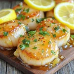 - 1 lb sea scallops - 3 tablespoons honey - 2 tablespoons fresh lemon juice - 4 cloves garlic, minced - 2 tablespoons olive oil - Salt and black pepper to taste - Fresh parsley for garnish - Lemon slices for garnish For this dish, fresh sea scallops are key. They give a sweet and tender bite. Honey adds a touch of sweetness that balances the tart lemon. Garlic brings depth and warmth to the dish. Olive oil helps achieve a nice sear on the scallops. Don't forget to season with salt and pepper. This enhances all the flavors. When you garnish with parsley and lemon slices, it makes the dish pop. Fresh parsley adds color and a hint of earthiness. Lemon slices brighten the plate and add a fresh smell. This dish is not just tasty; it looks beautiful too. Enjoy every bite of these honey lemon garlic scallops! In a small bowl, whisk together these three ingredients: - 3 tablespoons honey - 2 tablespoons fresh lemon juice - 4 cloves garlic, minced Mix until smooth. This blend adds a sweet and tangy kick to the scallops. Set it aside for now. Season the scallops with salt and black pepper on both sides. This step is key for flavor. Next, pat the scallops dry with a paper towel. This ensures they sear well and do not steam. Heat 2 tablespoons of olive oil in a large skillet over medium-high heat. Once hot, add the scallops. Make sure they do not touch each other. Sear them for about 2-3 minutes until they get a golden brown crust. Then, flip each scallop gently. Now, pour the honey lemon garlic mixture over the scallops. Let them cook for another 2-3 minutes. Baste the scallops with the sauce to coat them evenly. This step adds more flavor and keeps them moist. Remove the scallops from the skillet and place them on a serving plate. Drizzle some sauce from the pan over them. For a lovely touch, garnish with chopped fresh parsley and lemon slices. Enjoy this quick and flavorful dish! To get the best crust on your scallops, make sure they are very dry. Pat them with a paper towel before cooking. This step helps prevent steaming. Heat your skillet properly. Aim for medium-high heat, which helps to create a golden crust. Cook each side for 2-3 minutes. When they flip easily, they are ready. You can add more herbs or spices to boost flavor. Try fresh thyme or a pinch of red pepper flakes. Fresh ingredients always give a brighter taste. If you use dried herbs, use less since they are stronger. Always taste as you go to find your perfect balance. Presentation matters when serving food. Use the fresh parsley and lemon slices for a pop of color. Drizzle some sauce over the scallops to make them shine. Pair these scallops with a fresh salad or rice for a complete meal. This touch adds to the overall experience and makes your dish look stunning. {{image_2}} You can add a spicy kick to your dish. Try incorporating chili flakes for a hint of heat. Just sprinkle a little on the scallops before cooking. For a bolder flavor, drizzle some hot sauce over the finished plate. This adds a fun twist without overpowering the sweet and tangy sauce. If you want to change the sweet taste, use different sweeteners. Maple syrup can give a rich flavor. Agave nectar also works well and is a great substitute. Both options blend nicely with the lemon and garlic. Just keep the same amount as you would with honey for balance. Scallops are fantastic, but you can switch it up. Shrimp is a great alternative and cooks similarly. You can also try white fish like cod or halibut. Just follow the same steps in the recipe, and you’ll have a tasty meal in no time. Each option brings a new layer of flavor and texture. Store any leftover scallops in an airtight container. Keep them in the fridge. They stay fresh for up to two days. Make sure they are cooled before sealing. This helps keep their flavor and texture. To reheat scallops, use a skillet over low heat. Add a splash of water or broth. This helps keep them moist. Heat them for about 2-3 minutes, flipping gently. Avoid overheating, as it can make them tough. If you want to freeze scallops, place them in a single layer on a baking sheet. Freeze them for a few hours until firm. Then, transfer them into a freezer bag. They can stay frozen for up to three months. When ready to use, thaw them in the fridge overnight. Avoid thawing in hot water, as it affects their texture. Yes, you can use frozen scallops. To thaw them safely, place them in the fridge overnight. If you're short on time, put them in a sealed bag and submerge in cold water for about an hour. Avoid using hot water, as it can cook the edges. Once thawed, pat them dry with a paper towel to help them sear well. Honey lemon garlic scallops pair well with several sides. Here are some great options: - Steamed asparagus - Garlic mashed potatoes - Quinoa salad - Simple green salad - Roasted vegetables These sides add color and balance the dish's flavors. Cooking time for scallops varies by size. Generally, large scallops take about 4-6 minutes total. Cook them for 2-3 minutes on each side. If you use smaller scallops, cut the time down to 1-2 minutes per side. The key is to watch for a golden crust and a slightly firm center. This shows they are perfectly cooked. In this blog post, we covered how to make delicious Honey Lemon Garlic Scallops. You learned about the key ingredients, step-by-step cooking instructions, and helpful tips for getting the best flavor. We also explored variations to make the dish your own and provided storage info for leftovers. Remember, perfectly cooked scallops are all about timing and technique. Try these tips, and you’ll impress everyone at your table. Enjoy your cooking journey!