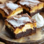 - 1 cup unsalted butter, melted - 1 cup granulated sugar - 1 cup brown sugar, packed - 4 large eggs - 1 teaspoon vanilla extract - 1 cup all-purpose flour - 1/2 cup unsweetened cocoa powder - 1/2 teaspoon baking powder - 1/4 teaspoon salt - 8 oz cream cheese, softened - 1/2 cup granulated sugar - 1/2 cup pumpkin puree - 1 large egg - 1 teaspoon vanilla extract - 1 teaspoon pumpkin spice (cinnamon, nutmeg, ginger mix) - 1/4 teaspoon salt I love using these ingredients for my pumpkin spice cheesecake brownies. The brownie layer needs rich butter and sugar. The mix of granulated and brown sugar gives a nice depth of flavor. The creaminess of four eggs binds everything well. In the brownie layer, I use all-purpose flour and cocoa powder. These two create a soft and chocolatey base. Baking powder helps the brownies rise just right. A pinch of salt rounds out the sweetness. Now, the cheesecake layer is where the magic happens. Cream cheese is key for that creamy texture. I always soften it first. It blends well with sugar and pumpkin puree. The pumpkin adds a nice fall flavor. One egg and vanilla extract give it a lovely taste. I add pumpkin spice for that warm, cozy feeling. This mix of spices makes each bite feel like autumn. With these ingredients, you can create a dessert that everyone will love. They will ask for seconds! - Preheat oven to 350°F (175°C). - Grease or line a 9x13-inch baking pan with parchment paper. - In a large bowl, whisk together 1 cup of melted butter, 1 cup of granulated sugar, and 1 cup of brown sugar. - Add 4 large eggs, one at a time, whisking well after each. - Stir in 1 teaspoon of vanilla extract. - In another bowl, mix 1 cup of all-purpose flour, 1/2 cup of unsweetened cocoa powder, 1/2 teaspoon of baking powder, and 1/4 teaspoon of salt. - Gradually add this dry mixture to the wet ingredients. Mix until just combined. - In a clean bowl, beat 8 oz of softened cream cheese with 1/2 cup of granulated sugar until smooth. - Mix in 1/2 cup of pumpkin puree, 1 large egg, 1 teaspoon of vanilla extract, 1 teaspoon of pumpkin spice, and 1/4 teaspoon of salt. Blend until creamy. - Spoon this cheesecake mix over the brownie layer in the pan. Use a knife to gently swirl the two layers for a marbled look. - Bake the brownies for 30-35 minutes. - Use a toothpick to check for doneness. It should come out with a few moist crumbs. - Let the brownies cool in the pan for at least 30 minutes. Then, refrigerate for about an hour before slicing into squares. - Ensure ingredients are at room temperature. This helps the batter mix well. - Avoid overmixing the batter. Stir until just combined for a chewy texture. - Use a hand mixer for a smoother consistency. This makes the cream cheese blend easily. - Let cream cheese soften for easier mixing. It should be soft to avoid lumps. - Serve with whipped cream and a sprinkle of pumpkin spice. This adds flavor and looks great. - Best served cold or at room temperature. The flavors shine when they are not too cold. Enjoy your delicious pumpkin spice cheesecake brownies! They make a great treat for any occasion. {{image_2}} You can make the brownie layer even more fun. Here are some ideas: - Chocolate chips: They add sweetness and a nice texture. - Nuts: Walnuts or pecans give a great crunch. - Swirls of caramel: Drizzle it in for a rich flavor. - Nutella: A swirl of this chocolate hazelnut spread adds creaminess. These add-ins will give your brownies a unique twist. You can mix and match based on what you love. You can change up the cheesecake layer too! Here are ways to do it: - Substitute purees: Butternut squash works well if you want a different taste. - Add maple syrup: A bit of this sweet syrup adds a lovely flavor. These changes let you create a dessert that fits your taste. Don’t be afraid to experiment! To keep your pumpkin spice cheesecake brownies fresh, place them in an airtight container. Store them in the refrigerator. They will stay good for about a week. If you want to keep them longer, freeze them. They can last up to three months in the freezer. When you are ready to enjoy your brownies again, take them out of the freezer. Let them thaw in the refrigerator overnight. If you want a warm treat, you can warm them up lightly in the microwave. Just heat in short bursts to keep them soft and tasty. Yes, a homemade blend of cinnamon, nutmeg, and ginger works well. It gives your brownies a fresh and warm flavor. I often mix these spices to create my own pumpkin spice. Just use equal parts of each spice to get a balanced taste. This change can make your brownies even more special. A toothpick inserted should come out with a few moist crumbs, not wet batter. This test helps you check the doneness without ruining your brownies. If you see wet batter, they need more time in the oven. Keep an eye on them to avoid overbaking. Yes, just use a larger baking pan and adjust baking time as needed. Doubling the recipe is a great idea for parties or big gatherings. Just remember to watch the baking time closely. Brownies may need a bit more time to bake when the pan is larger. Enjoy sharing these delicious treats! This recipe combines rich brownies with spiced cheesecake for a tasty treat. You learned how to make the layers, tips for perfection, and ways to store your brownies. Play around with flavors and add-ins to make it your own. Remember, a little patience yields big rewards! Enjoy this dessert with friends or family for a delightful experience. Happy baking!