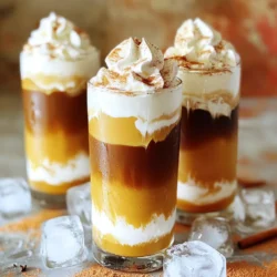 To make the best Pumpkin Cream Cold Brew, gather these key items: - 2 cups cold brew coffee - 1/2 cup heavy cream - 1/4 cup pumpkin puree - 2 tablespoons maple syrup - 1 teaspoon vanilla extract - 1/2 teaspoon pumpkin pie spice These simple ingredients create a rich and creamy drink. Each one plays an important role. The cold brew brings a smooth coffee base. The pumpkin puree adds that cozy fall flavor. Heavy cream makes the drink nice and rich. Maple syrup sweetens it just right. Vanilla extract gives a warm touch. Finally, pumpkin pie spice adds a hint of warmth. While the drink is great on its own, you can enhance it with these extras: - Whipped cream (for topping) - Ground cinnamon (for garnish) Topping with whipped cream makes it feel special. A sprinkle of ground cinnamon adds color and flavor. You can even mix in chocolate shavings or caramel sauce for a twist. Each serving of Pumpkin Cream Cold Brew has about: - Calories: 320 - Fat: 24g - Carbohydrates: 23g - Sugar: 18g - Protein: 2g This drink is a treat, so enjoy it in moderation. You can adjust the recipe to fit your taste or dietary needs. For example, use light cream or less syrup to cut down on calories. To start, gather your ingredients. You need heavy cream, pumpkin puree, maple syrup, vanilla extract, and pumpkin pie spice. In a mixing bowl, add: - 1/2 cup heavy cream - 1/4 cup pumpkin puree - 2 tablespoons maple syrup - 1 teaspoon vanilla extract - 1/2 teaspoon pumpkin pie spice Whisk them together until you have a smooth, creamy mix. This will be the heart of your drink, adding that rich pumpkin flavor. Now, let’s put it all together. Take two tall glasses and fill them with ice cubes. Pour 1 cup of cold brew coffee into each glass. This gives your drink a nice chill. Slowly layer the pumpkin cream mixture on top of the cold brew. If needed, you can use a spoon to help with the layering. For a stunning look, try to pour the cream gently. This creates beautiful layers. If you want to add a special touch, top your drink with whipped cream. Then, sprinkle some ground cinnamon on top. It adds flavor and looks great. You can stir gently before sipping or leave it layered for a nice presentation. Enjoy your drink! To make great cold brew, start with coarsely ground coffee. Use a 1:4 ratio of coffee to water. Mix well and let it steep for 12 to 24 hours in the fridge. Strain it using a fine mesh or coffee filter to remove the grounds. This method gives you a smooth and rich flavor. The longer it steeps, the bolder the taste. You can change the sweetness and spice in your drink. If you like it sweeter, add more maple syrup. Start with one tablespoon and taste as you go. For spice, add more pumpkin pie spice or cinnamon. Just a pinch can make a big difference. Taste your pumpkin cream as you mix it to find your perfect balance. If you have extra pumpkin cream, store it in the fridge. Use an airtight container to keep it fresh. It lasts for about three days. When you are ready to use it again, just give it a quick whisk to bring it back to life. This way, you can enjoy your favorite drink all week! {{image_2}} If you want a dairy-free version of the pumpkin cream, try using coconut cream instead of heavy cream. Coconut cream is rich and creamy. It adds a subtle coconut flavor that pairs well with pumpkin. You can also use almond milk or oat milk. These options are lighter but still tasty. Add some fun to your drink by using flavored syrups. Vanilla or caramel syrup can enhance the sweetness and flavor. You can mix in a tablespoon of syrup when making the pumpkin cream. This gives your drink a unique twist. Feel free to experiment with different flavors like hazelnut or chocolate. Each flavor adds a new layer of taste. Pumpkin Cream Cold Brew stands out among other fall drinks. It is cold and refreshing, unlike hot coffee drinks. Many people love pumpkin spice lattes, which are warm and sweet. However, the cold brew offers a smoother taste with less acidity. It is perfect for those who enjoy cold beverages in cooler weather. The pumpkin cream adds a rich and creamy texture that many seasonal drinks lack. Cold brew coffee is smooth and less bitter. It uses cold water and time, not heat. This method brings out sweet notes in the coffee. Traditional brewing uses hot water, which can add bitterness. If you want a rich, tasty drink, cold brew is the way to go. I like to use coarsely ground coffee beans. Look for beans that are bold and rich. Medium roast beans work well too. They give you a balanced flavor. Some great options are: - Colombian - Brazilian - Ethiopian These beans will enhance your Pumpkin Cream Cold Brew. A French press is simple for cold brew. Start with coarsely ground coffee. Use a ratio of 1 cup of coffee to 4 cups of cold water. Mix them in the French press. Let it steep for 12 to 24 hours in the fridge. When done, press down the filter to separate the grounds. Pour the cold brew into a glass filled with ice. Now you are ready for the delicious pumpkin cream. This method gives you a rich, smooth coffee that pairs perfectly with pumpkin flavors. Yes, you can use store-bought cold brew coffee. It saves time and effort. Just make sure it is strong and fresh. This way, you can focus on the pumpkin cream part of the drink. Homemade pumpkin cream lasts about three days in the fridge. Store it in an airtight container. Give it a good stir before using it again, as it may separate over time. Yes, pumpkin puree is key for flavor and texture. It gives the drink a rich taste. Without it, the drink won't have that warm, cozy pumpkin flavor we love. You can enjoy pumpkin spice in many ways. Try adding it to pancakes, oatmeal, or muffins. You can also make pumpkin spice lattes or use it in baked goods. The options are endless! Making a Pumpkin Cream Cold Brew is simple and fun. You need essential ingredients, like pumpkin puree and cold brew coffee. Follow our step-by-step guide to prepare a tasty drink. Use my tips to perfect your method and explore fun variations. This drink suits all tastes, whether you prefer dairy-free options or flavored syrups. Enjoy every sip, and impress others with your skills. You can savor this seasonal delight any time!