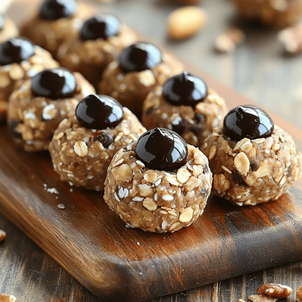 - 1 cup rolled oats - 1/2 cup natural peanut butter (or any nut butter) - 1/4 cup honey or maple syrup - 1/4 cup dark chocolate chips (or cacao nibs) - 1/4 cup ground flaxseed - 1/2 teaspoon vanilla extract - Pinch of salt - Optional: 1/4 cup chopped nuts (almonds, walnuts, or pecans) Using these simple ingredients, you create a tasty treat. Each item plays a key role. The rolled oats provide fiber and texture. Peanut butter adds protein and healthy fats. Honey or maple syrup gives sweetness. Dark chocolate chips bring a rich taste. Ground flaxseed offers omega-3s and helps bind the mix. Vanilla extract enhances the flavors. A pinch of salt balances the sweetness. If you like, add chopped nuts for crunch. - Calories per serving: About 100 calories - Macronutrient breakdown: - Protein: 3 grams - Fats: 5 grams - Carbs: 10 grams - Health benefits of main ingredients: - Rolled oats help with digestion and keep you full. - Peanut butter supports heart health and muscle growth. - Honey or maple syrup boosts energy quickly. - Dark chocolate is rich in antioxidants. - Flaxseed improves heart health and digestion. This snack is not just tasty; it’s also good for you! Each bite packs nutrients. It’s a great choice for energy on busy days. - Mixing dry ingredients: Start by taking a large bowl. Add 1 cup of rolled oats, 1/4 cup of ground flaxseed, and a pinch of salt. Stir these dry ingredients well. This step helps blend the flavors and nutrients together. - Preparing wet ingredients: Next, grab another bowl. Mix 1/2 cup of natural peanut butter, 1/4 cup of honey (or maple syrup), and 1/2 teaspoon of vanilla extract. Stir until everything is smooth. This mixture adds sweetness and moisture to your bites. - Incorporating wet and dry mixes: Pour your wet mixture into the bowl with dry ingredients. Use a spatula or spoon to stir them together. Make sure everything is fully combined. You want a thick dough-like consistency. - Adding chocolate and nuts: Now it’s time to add in 1/4 cup of dark chocolate chips and the optional 1/4 cup of chopped nuts. Mix these into your dough until they are evenly distributed. The chocolate and nuts add texture and flavor. - Shaping the energy bites: Take small amounts of the mixture and roll them into balls about 1 inch in diameter. Place them on a parchment-lined tray. This step can be messy but is fun. - Setting the bites in the fridge: Once you shape all the bites, put the tray in the fridge. Let them chill for at least 30 minutes. This helps them firm up and makes them easy to eat. Enjoy them cold for a refreshing snack! To ensure the right texture, aim for a sticky yet firm mix. If it feels too dry, add a splash of water or more nut butter. If your mix is too wet, add a bit more oats or flaxseed. Adjust to fit your taste. Some like it sweeter, so feel free to add more honey or syrup. You can prepare a batch ahead of time. These energy bites are great for busy days. Just roll them into balls and store in the fridge. For longer storage, freeze them in a single layer on a tray. Once frozen, transfer them to an airtight container. They last well in the freezer for up to three months. You can easily change up the ingredients for dietary needs. Use almond butter or sunflower seed butter if you need nut-free options. To add some zing, mix in a bit of cinnamon or shredded coconut. Dried fruits like cranberries or raisins also make fantastic add-ins for extra flavor. {{image_2}} You can easily make these energy bites fit your diet. For vegan options, swap honey for maple syrup. Use any nut butter you like, such as almond or cashew. If you need nut-free options, replace the nut butter with sunflower seed butter. This keeps the bites safe for anyone with nut allergies. Want to add some extra taste? You can sprinkle in spices like cinnamon or nutmeg. Just a pinch can make a big difference. You might also try adding extracts, like almond or peppermint. These flavors can make your bites even more fun. Dried fruits like raisins or cranberries work well too. Seeds like chia or pumpkin can add crunch and nutrients. When it comes to chocolate, you have choices. Dark chocolate gives a rich flavor and less sugar. Milk chocolate is sweeter and creamy. If you want to cut sugar, cacao powder is a great choice. You can mix it into the oats for that chocolate taste without the extra sugar. Store your chocolate peanut butter energy bites in an airtight container. This keeps them fresh and prevents them from drying out. Use a glass or plastic container with a tight lid. I find that glass works best because it does not absorb smells. Keep the container in the fridge. This helps the bites stay firm and tasty. They love the cool temperature! These energy bites last up to a week in the fridge. After that, they may lose their flavor and texture. Look for signs of spoilage. If the bites smell off or feel too soft, it is time to toss them. For travel, pack your energy bites in small containers or bags. You can use reusable snack bags for a green option. Portion out a few bites for a quick snack. This way, you can enjoy a healthy treat anytime, anywhere! These energy bites stay fresh in the fridge for up to a week. Store them in an airtight container. If you freeze them, they can last for about three months. Just let them thaw before enjoying! Yes, you can make these bites nut-free! Substitute peanut butter with sunflower seed butter or soy nut butter. Both options give similar flavors and textures without nuts. They are tasty and safe for those with nut allergies. You can use agave syrup or brown rice syrup as a substitute for honey or maple syrup. Both options will still provide sweetness and help bind the ingredients. You can also try using mashed bananas for a natural sweetener. Absolutely! These energy bites are a great snack for kids. They are easy to grab and packed with nutrients. Kids love the taste of chocolate and peanut butter. Plus, they can help you make them! Yes, adding protein powder is a fantastic idea! Just mix in about 1/4 cup of your favorite protein powder when combining the dry ingredients. This boosts the protein content and makes the bites even more filling. These chocolate peanut butter energy bites are easy to make and full of flavor. You learned about the key ingredients, how to prep them, and tips for the perfect texture. Whether you want to customize for dietary needs or make some ahead of time, these bites fit your needs. With careful storage, they can last long and make great snacks. Enjoy creating your own tasty versions while keeping it healthy and simple!