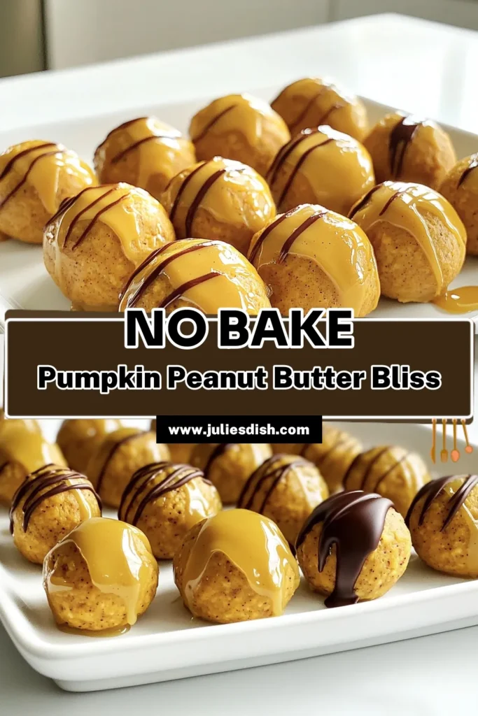 Indulge in the delightful taste of No-Bake Peanut Butter Pumpkin Balls! These easy-to-make treats combine creamy peanut butter and pumpkin puree for a perfect fall snack. With just a few simple ingredients and no baking required, you'll have a deliciously healthy treat ready in just 40 minutes. Click through to explore the full recipe and surprise your family with these festive goodies! #NoBakeRecipes #PumpkinTreats #HealthySnacks #FallDesserts