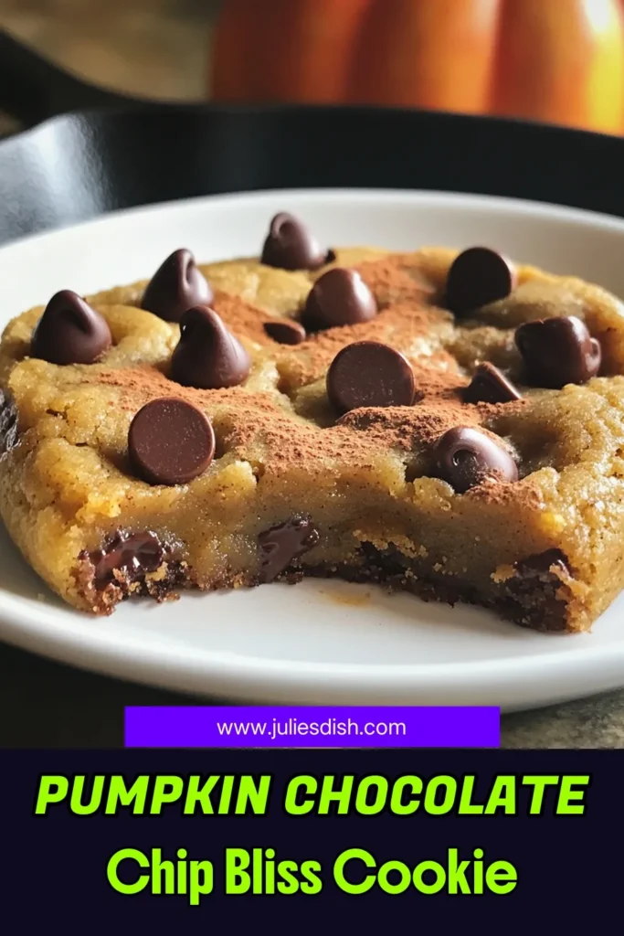 Indulge in the ultimate Pumpkin Chocolate Chip Skillet Cookie, a delicious blend of warm spices and melty chocolate that’s perfect for fall! This easy recipe takes just 10 minutes to prep and is baked to perfection in a cast-iron skillet. Serve it warm topped with ice cream for a cozy treat everyone will love. Click to discover this delightful dessert and elevate your baking game! #PumpkinRecipes #SkilletCookie #FallBaking #DessertIdeas