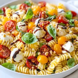 Caprese Pasta Salad Fresh and Flavorful Delight