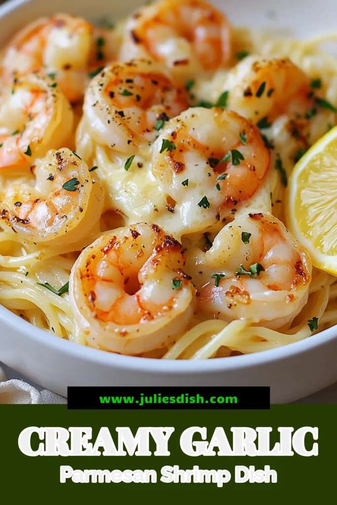 Indulge in a delightful meal with this Garlic Parmesan Shrimp Scampi! This easy shrimp dinner features succulent shrimp tossed in a creamy garlic pasta sauce that pairs perfectly with linguine. Explore this simple Shrimp Scampi recipe that's ready in just 30 minutes. Your family will love the irresistible flavors! Save this recipe for your next dinner inspiration. #GarlicParmesanShrimpScampi #EasyShrimpDinner #CreamyGarlicPasta #LinguineWithGarlicShrimp