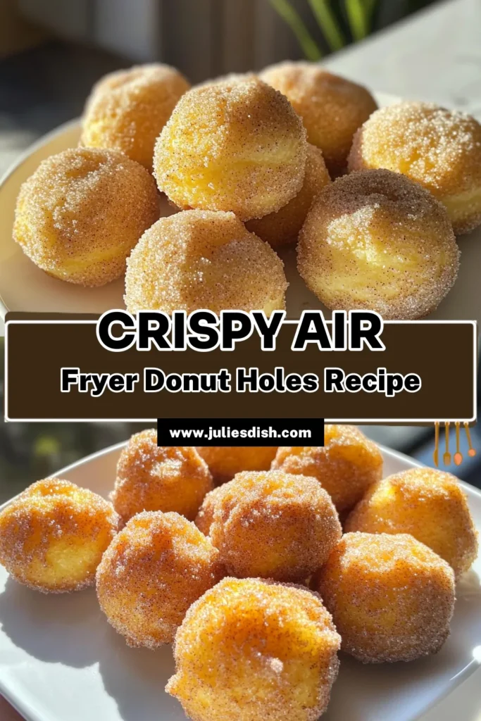 Indulge in the sweet delight of Air Fryer Cinnamon Sugar Donut Holes with this easy recipe! In just 20 minutes, you can create soft, golden donut holes coated in a heavenly cinnamon sugar blend. Perfect for a quick treat or weekend brunch, these donut holes are sure to impress. Click through for the full recipe and bring some tasty fun to your kitchen today! #AirFryerRecipes #CinnamonSugarDonuts #EasyDesserts #HomemadeDonuts