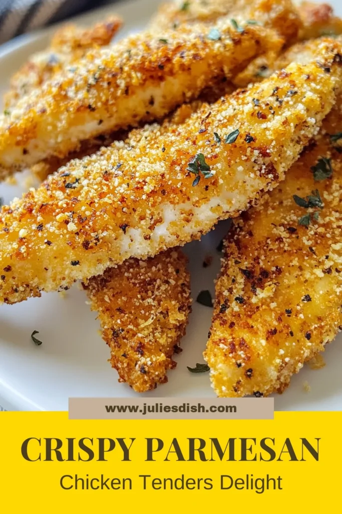 Looking for a delicious and healthier option for dinner? Try these Air Fryer Parmesan Chicken Tenders! This easy chicken tenders recipe combines crispy panko breaded chicken with rich Parmesan for a flavor-packed meal. Perfectly cooked in the air fryer, they are a great addition to your collection of healthy air fryer recipes. Enjoy a crunchy exterior and juicy chicken inside. Save this recipe for your next family meal! #AirFryerChickenTenders #CrispyParmesanChicken #PankoBreadedChicken #HealthyAirFryerRecipes