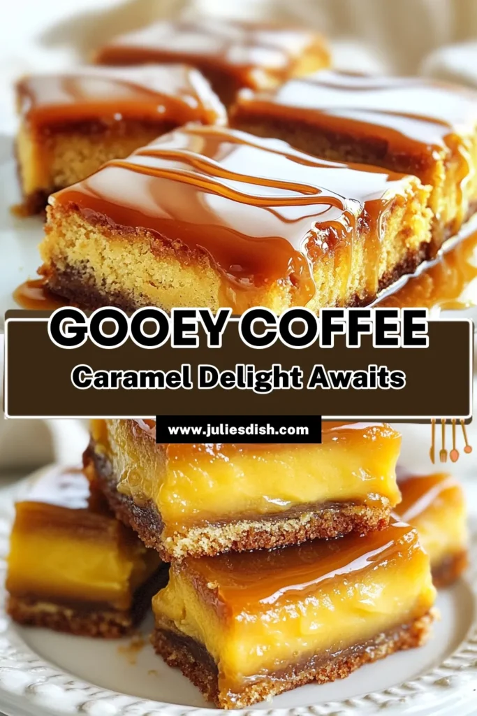 Indulge in this Coffee Caramel Gooey Cake, a delightful blend of flavors perfect for any dessert lover! This gooey cake recipe features a rich coffee caramel cake topped with a luscious caramel sauce and optional chocolate chips. It's one of the easiest coffee desserts you'll make! Treat yourself today and discover how to create this baked coffee dessert that will impress everyone. Save this recipe for your next gathering! #CoffeeCaramelCake #GooeyCakeRecipe #EasyCoffeeDesserts #CaramelCakeWithChocolate