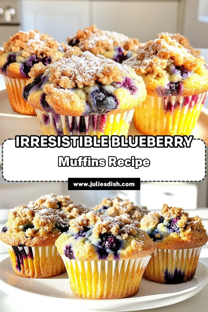 Indulge in the delightful taste of Blueberry Streusel Muffins with this easy recipe! Perfect for breakfast or a sweet snack, these muffins are fluffy, filled with juicy blueberries, and topped with a delicious cinnamon streusel. Follow our step-by-step instructions to create the ultimate treat that will impress everyone. Click through for the full recipe and baking tips! #BlueberryMuffins #BakingRecipes #DessertIdeas #MuffinLove