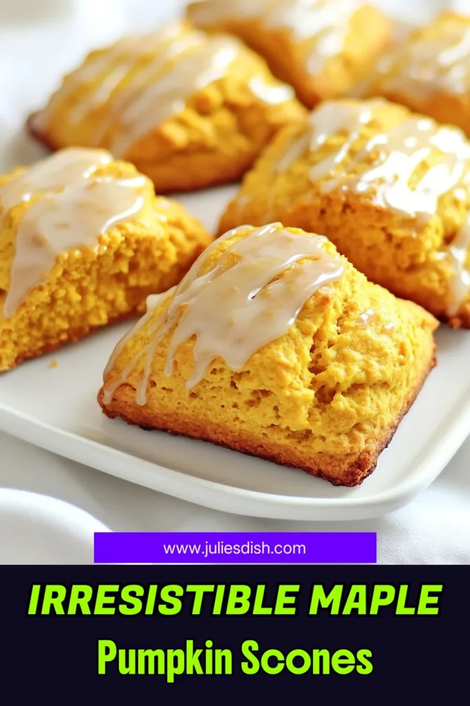 Indulge in the delightful flavors of fall with these Maple Glazed Pumpkin Scones! Perfect for breakfast or a cozy afternoon treat, these scones are easy to make and oh-so-tasty. With warm spices and a sweet maple glaze, they are sure to impress. Get the full recipe and step-by-step instructions to bake your own batch today. Click to explore more delicious treats! #PumpkinScones #FallBaking #MapleGlaze #AutumnRecipes
