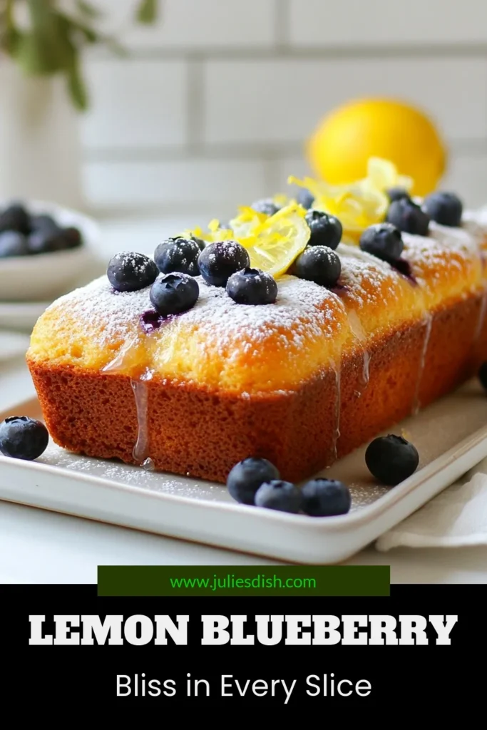Discover the ultimate Lemon Blueberry Loaf Recipe that's perfect for any occasion! This easy lemon loaf combines Greek yogurt bread and fresh blueberries for a moist, flavorful delight. Whether you're craving homemade blueberry bread or a tasty blueberry yogurt cake recipe, this recipe is your go-to. Bake this treat today and enjoy a slice of sunshine! Save for later and share with friends. #LemonBlueberryLoaf #EasyBaking #GreekYogurt #HomemadeBread