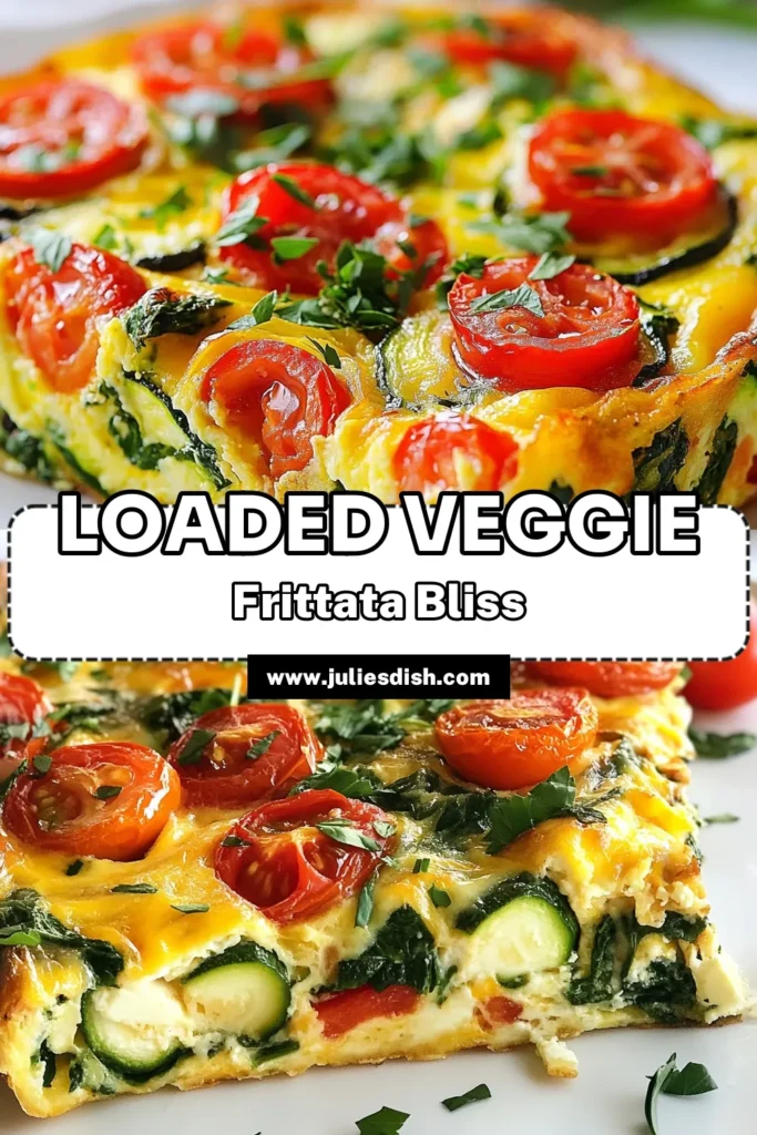Discover the delicious loaded veggie frittata recipe that's perfect for a healthy breakfast! This easy oven-baked frittata combines fresh spinach, red bell pepper, zucchini, and cheese for a filling vegetarian option. Whether you're making a breakfast for the family or meal prepping, this spinach and cheese frittata is a must-try. Save this healthy frittata with vegetables for your next brunch! #VeggieFrittata #HealthyRecipes #VegetarianBreakfast #EasyCooking