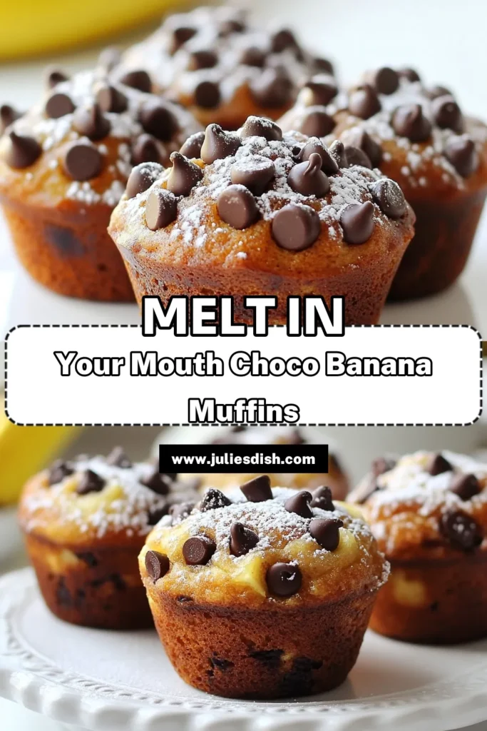 Indulge in these delicious Choco-banana muffins that combine the richness of banana chocolate chip muffins with the wholesome goodness of a coconut oil muffins recipe. Perfect for any occasion, these easy banana muffins are a hit with kids and adults alike! Enjoy healthy muffins with chocolate goodness for breakfast or a snack. Try this simple recipe today and elevate your baking game! Save for later and enjoy! #ChocolateChipMuffins #BananaRecipes #HealthySnacks #CoconutOilMuffins