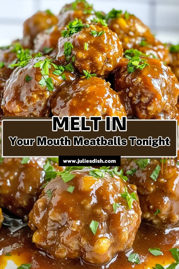 Discover a delicious and easy dinner recipe with these Slow Cooker Salisbury Meatballs! Made from ground beef, breadcrumbs, and savory seasonings, this Salisbury steak recipe is perfect for busy nights. Just mix, form, and let your slow cooker do the work. Serve these flavorful slow cooker meatballs drizzled with a rich sauce for a satisfying meal. Save this comforting savory meatball recipe today! #SlowCookerMeatballs #EasyDinnerRecipes #GroundBeefMeatballs #SalisburySteakRecipe