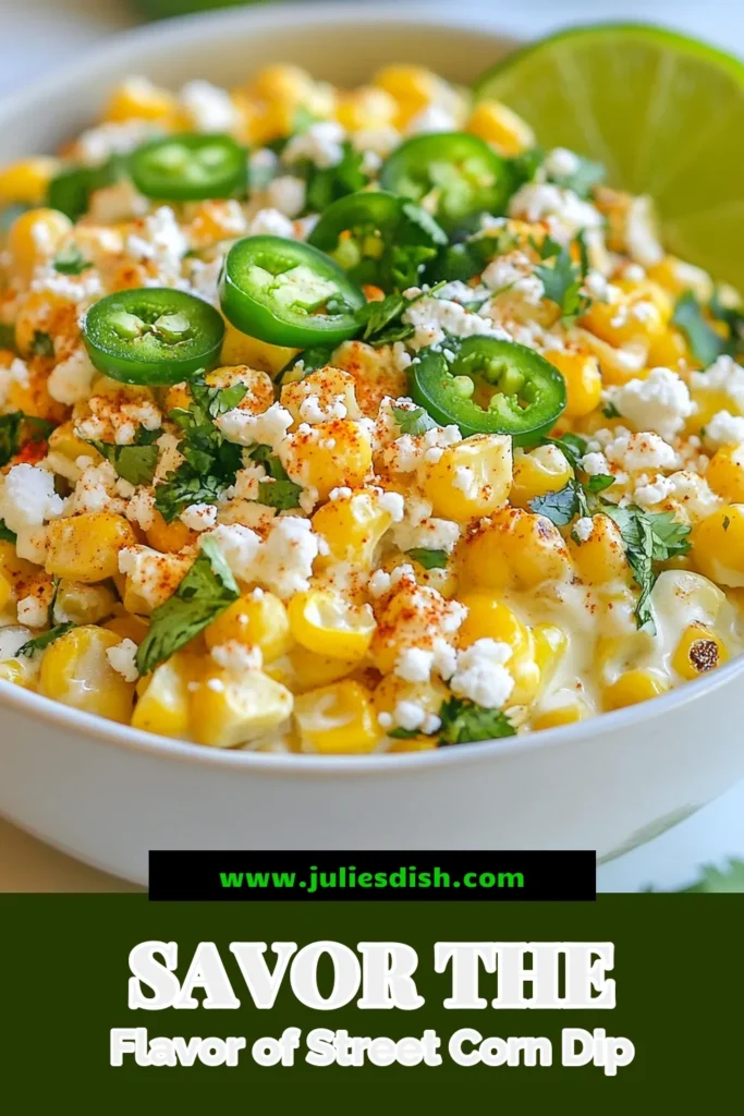 Elevate your snack game with this irresistible Mexican street corn dip! This zesty corn dip recipe combines grilled corn, creamy mayonnaise, sour cream, and tangy cotija cheese for an easy Mexican appetizer that everyone will love. Perfect for parties or game days, this grilled corn dip is sure to be a crowd-pleaser. Don’t forget to save the recipe for later! #MexicanStreetCornDip #EasyAppetizer #GrilledCornDip #CotijaCheeseDip