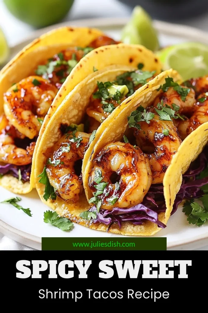 Looking for a quick and delicious taco night idea? Try these Honey Sriracha shrimp tacos! This easy shrimp recipe features marinated shrimp that's spicy, tangy, and sweet, perfect for any occasion. In just 30 minutes, you can serve up flavorful shrimp tacos topped with fresh cabbage and avocado. Ideal for busy evenings and sure to impress! Save this spicy shrimp taco recipe for your next meal! #HoneySrirachaShrimpTacos #QuickShrimpTacoRecipe #SpicyShrimpTacos #TacoNightIdeas