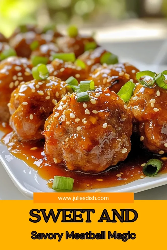 Indulge in these delicious honey garlic meatballs that are perfect for any occasion! This glazed meatballs recipe features an easy meatball recipe that combines ground beef, breadcrumbs, and a mouthwatering homemade honey garlic sauce. With Asian-inspired meatballs that are baked to perfection, they're sure to be a hit. Try them today and elevate your dinner table! Save this recipe for later! #HoneyGarlicMeatballs #EasyMeatballRecipe #GlazedMeatballsRecipe #AsianInspiredCooking