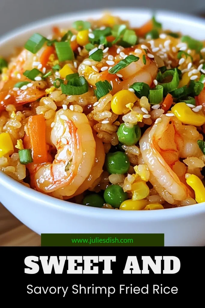 Discover the deliciousness of honey garlic shrimp fried rice—a must-try shrimp fried rice recipe that's perfect for any quick shrimp dinner! This easy fried rice with shrimp combines marinated shrimp, colorful mixed vegetables, and perfectly cooked rice for a gourmet fried rice recipe you'll love. Ready in just 30 minutes, it's ideal for busy weeknights. Save this recipe for a flavorful meal! #HoneyGarlicShrimp #ShrimpFriedRice #QuickDinner #EasyRecipes