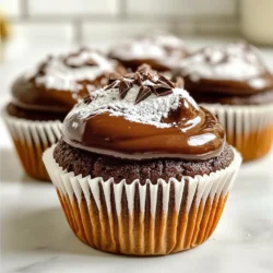 To make these vegan chocolate cupcakes, you will need: - 1 cup all-purpose flour - 1/2 cup unsweetened cocoa powder - 1 cup granulated sugar - 1 tsp baking soda - 1/2 tsp salt - 1/3 cup vegetable oil (or melted coconut oil) - 1 tsp vanilla extract - 1 cup almond milk (or any plant-based milk) - 1 tbsp apple cider vinegar - 1/2 cup dairy-free chocolate chips (optional) If you want to make this recipe vegan, use these substitutes: - Replace eggs with apple cider vinegar and baking soda. They help the cupcakes rise. - Use almond milk or any plant-based milk instead of regular milk. - Choose dairy-free chocolate chips for a rich, sweet touch while keeping it vegan. - Use coconut oil or vegetable oil instead of butter for moisture and flavor. Quality ingredients make a big difference. Here are some tips to consider: - Use fresh cocoa powder for a deep, rich chocolate flavor. - Choose organic sugar when possible. It’s often less processed and better for you. - Pick high-quality vanilla extract. It adds a lovely aroma and taste to your cupcakes. - If using almond milk, look for unsweetened versions to control the sweetness. - Always check labels on chocolate chips to ensure they are dairy-free. These simple choices help you create the best vegan chocolate cupcakes that everyone will love! {{ingredient_image_1}} First, you need to preheat your oven to 350°F (175°C). This step is crucial. While the oven heats, line a 12-cup muffin tin with cupcake liners. This makes it easy to remove the cupcakes later. Next, grab a large mixing bowl. In this bowl, combine the following dry ingredients: - 1 cup all-purpose flour - 1/2 cup unsweetened cocoa powder - 1 cup granulated sugar - 1 tsp baking soda - 1/2 tsp salt Use a whisk to blend these ingredients well. Make sure there are no lumps. This helps your cupcakes rise nicely. Now, take another bowl for the wet ingredients. Mix together: - 1/3 cup vegetable oil (or melted coconut oil) - 1 tsp vanilla extract - 1 cup almond milk (or any plant-based milk) - 1 tbsp apple cider vinegar Let this sit for a few minutes. This waiting time adds air, making your cupcakes fluffy. After that, pour the wet mix into the dry ingredients. Stir gently until just combined. Do not overmix. If you want more chocolate, fold in 1/2 cup dairy-free chocolate chips. Divide the batter evenly among the cupcake liners. Fill each liner about two-thirds full. Place the muffin tin in the oven. Bake for 18-20 minutes. To check if they are done, insert a toothpick into the center of a cupcake. If it comes out clean, they are ready. After baking, cool the cupcakes in the tin for 5 minutes. Then, transfer them to a wire rack to cool completely. Enjoy your vegan chocolate cupcakes! To get soft and fluffy cupcakes, it is key to mix wet and dry ingredients properly. When you mix the flour, cocoa powder, and sugar, be sure to whisk well. This helps blend the dry ingredients fully. When you add the wet mix, stir gently. Overmixing can lead to tough cupcakes. Allowing your wet mix to sit for a few minutes helps add air. This step makes your cupcakes lighter and fluffier. One common mistake is not measuring ingredients correctly. Always use a measuring cup for dry and wet ingredients. Using too much flour can make your cupcakes dry. Another mistake is skipping the apple cider vinegar. This ingredient works with baking soda to create lift. Lastly, don’t forget to check your oven temperature. An oven that is too hot can burn the cupcakes. If you have leftover cupcakes, store them in an airtight container. This keeps them fresh for up to three days at room temperature. You can also refrigerate them if you want to keep them longer. In the fridge, they will last for about a week. For longer storage, freeze the cupcakes. Wrap each one in plastic wrap, then place them in a freezer bag. They can stay good for about three months. When you want to eat them, thaw them in the fridge overnight. Pro Tips Use Room Temperature Ingredients: Ensure your almond milk and other wet ingredients are at room temperature for better emulsification and a fluffier cupcake. Don’t Overmix the Batter: Mixing too much can lead to dense cupcakes. Stir just until combined for the best texture. Experiment with Add-ins: Try adding nuts, dried fruits, or different types of dairy-free chocolate chips to customize your cupcakes! Check for Doneness: Use a toothpick to test if your cupcakes are done. If it comes out clean, they’re ready! {{image_2}} You can easily switch up the flavors in your vegan chocolate cupcakes. Want a minty twist? Add a few drops of peppermint extract to the batter. For a citrus burst, mix in some orange zest. This will give your cupcakes a fresh and zesty flavor. You can also try adding spices like cinnamon or cayenne for a unique kick. Experimenting with different flavors can make baking fun and exciting! The frosting can make or break your cupcakes. A simple vegan chocolate frosting is great for chocolate lovers. Mix dairy-free butter with cocoa powder and powdered sugar. Add almond milk until you get a smooth texture. If you want something fruity, consider a strawberry or raspberry frosting. You can blend fresh fruit with vegan cream cheese for a tasty topping. Another option is a classic vanilla frosting, which pairs well with chocolate. Mix-ins can add texture and flavor to your cupcakes. Consider folding in nuts like walnuts or pecans. They add a nice crunch. You can also mix in fruits like mashed bananas or applesauce for extra moisture. If you want to go extra chocolaty, add dairy-free chocolate chips. Just be sure not to add too much, as this can affect the cupcake's rise. Choose your mix-ins based on your taste and enjoy the process! To keep your vegan chocolate cupcakes fresh, store them in an airtight container. This helps prevent them from drying out. Place a piece of parchment paper between layers if you stack them. Keep them at room temperature for up to three days. If you live in a warm area, consider refrigerating them. If you want to save cupcakes for later, freezing is a great option. First, let the cupcakes cool completely. Wrap each cupcake in plastic wrap or foil. Then, place them in a freezer-safe bag. They can last for up to three months in the freezer. To enjoy, just thaw them at room temperature for a few hours. If your cupcakes feel dry after storage, don't worry! You can bring them back to life. Simply place them in a microwave for about 10 seconds. This warms them up and makes them soft again. You can also add a drizzle of plant-based milk on top before warming. Enjoy your tasty treat! Yes, you can use other plant-based milks. Soy milk, oat milk, or coconut milk work well. Each adds a different flavor, so choose one you like. They all help keep the cupcakes moist and tasty. Check your cupcakes after 18 minutes. Insert a toothpick into the center. If it comes out clean, they are ready. If there’s batter on the toothpick, bake for a few more minutes. Keep an eye on them to avoid overbaking. A rich vegan chocolate frosting pairs perfectly. You can use a simple mix of cocoa powder, vegan butter, and almond milk. Cream it until smooth. For a lighter option, try a vegan whipped cream or a fruit glaze. Yes, you can use a gluten-free all-purpose flour blend. Make sure it has xanthan gum for better texture. Adjust the baking time if needed. Your cupcakes will still be soft and delicious! Add dairy-free chocolate chips to the batter for extra richness. You can also fold in some chopped nuts or swirl in peanut butter. For a fancy touch, top with a ganache made from melted dairy-free chocolate and coconut cream. In this blog post, I outlined the key steps to make delicious vegan cupcakes. We explored essential ingredients, shared tips for perfect texture, and discussed creative variations. You now know how to choose quality ingredients and store your treats. Remember, baking is an art. Mistakes happen, but they can teach you. Embrace your creativity and have fun experimenting with flavors. With these tips, you're ready to bake your best vegan cupcakes yet!