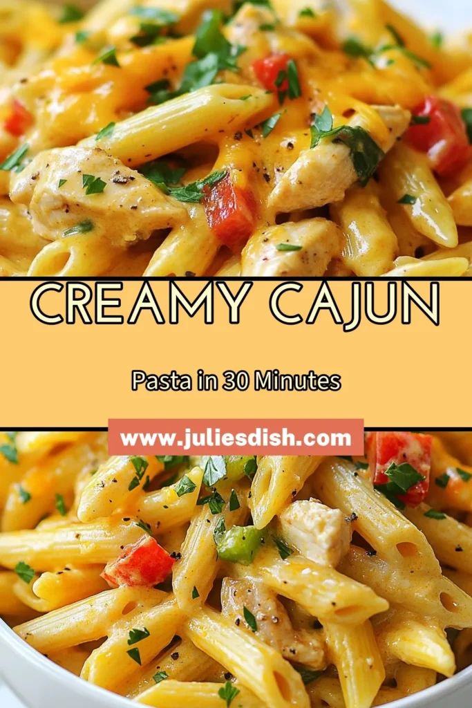 Enjoy a delicious and easy Instant Pot Cajun Pasta that's perfect for busy weeknights! This creamy Cajun chicken pasta is made in one-pot, making cleanup a breeze. In just 30 minutes, you can serve up a quick Cajun dinner recipe that the whole family will love. Featuring tender chicken, zesty Cajun seasoning, and creamy cheese, this easy Instant Pot pasta recipe is sure to impress. Save this recipe for busy nights! #InstantPotCajunPasta #CreamyCajunChickenPasta #QuickCajunDinner #OnePotCajunPasta