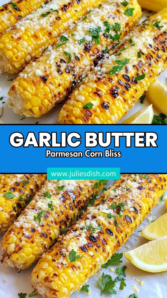 Indulge in this easy Garlic Butter Corn on the Cob that’s bursting with flavor! This Parmesan Corn Recipe features fresh corn slathered in rich garlic butter, topped with zesty Parmesan and a hint of smoked paprika. Perfect for grilling, this Grilled Corn with Garlic Butter is a must-try for summer evenings. Elevate your cookouts with this delicious Smoked Paprika Corn! Save this Easy Corn on the Cob Recipe for your next BBQ! #CornOnTheCob #GrillingRecipes #SummerEats #EasyRecipes
