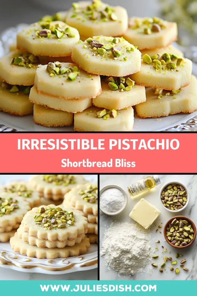 Discover the delightful flavors of Pistachio Cardamom Cookies with this easy shortbread recipe. Perfect for any occasion, these buttery pistachio cookies are a festive treat! Made with simple ingredients, this easy cardamom shortbread combines the nutty goodness of pistachios and the warm spice of cardamom. Bake a batch today and enjoy a heavenly snack! Save this recipe for your next baking adventure! #PistachioCookies #ShortbreadRecipe #CardamomCookies #BakingJoy