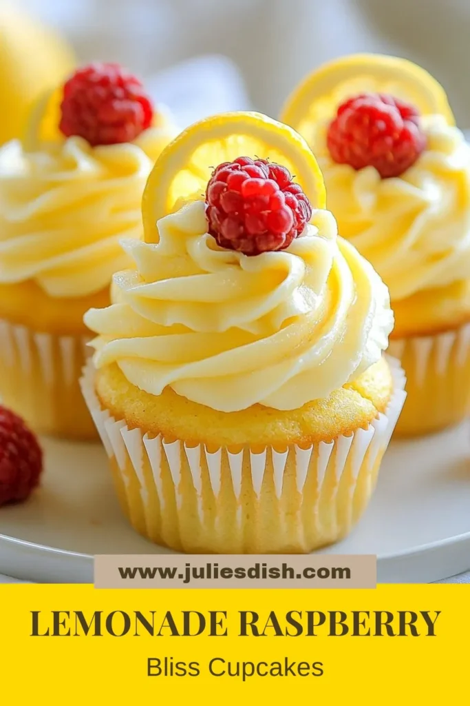 Indulge in these delightful Raspberry Lemonade Cupcakes, a perfect treat for any occasion! This easy cupcake recipe combines zesty lemon flavor with fresh raspberries and is topped with a luscious lemonade frosting. Perfect for summer gatherings or sweet moments at home, these raspberry lemon delights will wow everyone. Try this Lemon Cupcake Recipe today and enjoy a burst of fruity goodness! Save this for your next baking adventure! #RaspberryLemonadeCupcakes #FreshRaspberryDesserts #EasyCupcakeRecipes #LemonadeFrostingRecipe