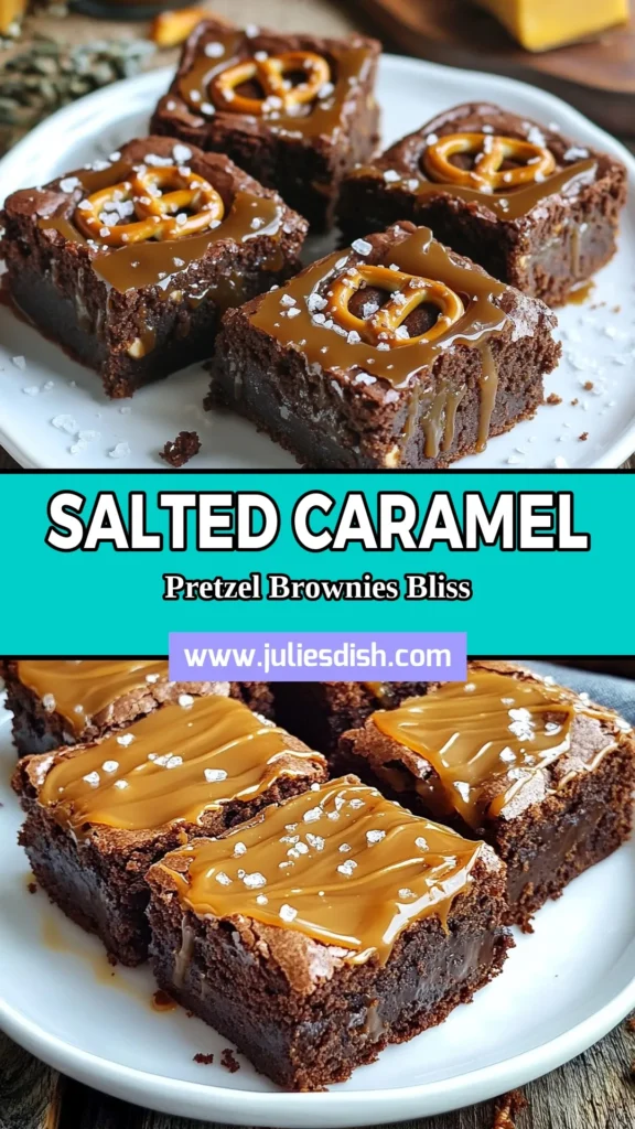 Indulge in these decadent salted caramel brownies that combine rich chocolate and crunchy pretzel pieces for the ultimate treat! This easy pretzel brownies recipe is perfect for any occasion. Drizzled with caramel and topped with sea salt, it's a must-try salted caramel dessert. Impress your friends and family with these chocolate pretzel treats. Save this recipe and delight in the sweet and salty goodness today! #SaltedCaramelBrownies #PretzelBrownies #EasyBrowniesWithCaramel #SaltedCaramelDessert
