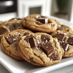 - 1 cup unsalted butter, softened - 3/4 cup brown sugar, packed - 3/4 cup granulated sugar - 2 large eggs - 2 teaspoons vanilla extract - 2 1/4 cups all-purpose flour - 1 teaspoon baking soda - 1/2 teaspoon salt - 1 tablespoon instant espresso powder - 1 cup semi-sweet chocolate chips - 1/2 cup dark chocolate chunks - Sea salt for sprinkling When measuring, make sure your butter is softened. This helps mix well. For brown and granulated sugar, pack the brown sugar into the cup. This packs in more flavor. Always use large eggs for a better rise. For flour, spoon it into the measuring cup gently. Avoid packing it down. This keeps your cookies light. You can add nuts like walnuts or pecans for crunch. Dried fruits, such as cherries or cranberries, add a sweet twist. Swap out semi-sweet chocolate for milk chocolate for a sweeter cookie. You can even try different types of espresso powder to find your favorite flavor. {{ingredient_image_1}} First, gather all your ingredients. You need: - 1 cup unsalted butter, softened - 3/4 cup brown sugar, packed - 3/4 cup granulated sugar - 2 large eggs - 2 teaspoons vanilla extract - 2 1/4 cups all-purpose flour - 1 teaspoon baking soda - 1/2 teaspoon salt - 1 tablespoon instant espresso powder - 1 cup semi-sweet chocolate chips - 1/2 cup dark chocolate chunks - Sea salt for sprinkling Start by preheating your oven to 350°F (175°C). Line a baking sheet with parchment paper. This helps the cookies not stick. In a large bowl, cream together the butter, brown sugar, and granulated sugar. Mix until the blend is smooth and light. Next, add in the eggs, one at a time. Mix well after each egg. Then, stir in the vanilla extract for flavor. In another bowl, whisk together the flour, baking soda, salt, and instant espresso powder. Mix these dry ingredients well until they are combined. Gradually add the dry mix to the wet mix. Stir until just combined. It’s important not to overmix. Lastly, fold in the semi-sweet chocolate chips and dark chocolate chunks. Make sure they are evenly mixed into the dough. Now, scoop tablespoon-sized balls of dough onto the baking sheet. Space them about 2 inches apart. This gives them room to spread. Before baking, sprinkle a small pinch of sea salt on each dough ball. This will boost the flavor. Bake the cookies in the preheated oven for 10-12 minutes. The edges should look lightly golden. The centers should still look soft. This means they will be chewy. After baking, take the cookies out of the oven. Let them cool on the baking sheet for 5 minutes. This helps them set without falling apart. Then, transfer the cookies to a wire rack to cool completely. Serve these cookies warm for the best taste. They are great with a glass of milk or a cup of coffee. Enjoy your rich and delectable espresso chocolate chip cookies! To get the best cookie texture, start with room temp butter. Softened butter makes it easy to blend. Cream the butter and sugars until light and fluffy. This adds air, helping cookies rise. Mix the dry ingredients well and avoid overmixing. Overmixing makes cookies tough. Leave the dough a bit soft; it will firm up while baking. Want to boost the flavor? Add more espresso powder for a stronger taste. You can also mix in different chocolates. Semi-sweet chocolate chips and dark chocolate chunks work great together. Adding a pinch of sea salt on top enhances the sweet flavor. You can even add a splash of almond extract for a unique twist! One common mistake is not measuring ingredients correctly. Use dry measuring cups for flour and sugar. Another mistake is baking at the wrong temperature. Always preheat your oven to 350°F (175°C). Do not skip the cooling time; this helps the cookies set correctly. Lastly, avoid crowding the baking sheet. Leave enough space for cookies to spread. Pro Tips Chill the Dough: For a thicker cookie, chill the dough for at least 30 minutes before baking. This helps prevent the cookies from spreading too much in the oven. Use Quality Chocolate: The flavor of your cookies will greatly benefit from high-quality chocolate chips and chunks. Opt for brands with a high cocoa content for a richer taste. Don’t Overbake: To achieve that perfect chewy center, keep an eye on the cookies and remove them from the oven when the edges are golden but the centers still look soft. Experiment with Espresso: If you love coffee flavor, consider increasing the instant espresso powder to 2 tablespoons for an even bolder coffee kick in your cookies. {{image_2}} You can change the chocolate in these cookies. Use milk chocolate for a sweeter taste. Dark chocolate gives a rich flavor. Try white chocolate for a fun twist. Mix different types for a layered taste. The key is to choose what you love. Nuts add a great crunch to your cookies. Walnuts or pecans work well. You can also add dried fruits like cranberries or cherries. This adds chewiness and sweetness. Just make sure to chop them small. It gives each bite a new surprise. If you need gluten-free cookies, use almond or coconut flour. You can also find gluten-free all-purpose flour. For dairy-free cookies, replace the butter with coconut oil or vegan butter. These changes keep the cookies tasty and soft. Always check labels to ensure they fit your needs. To keep your espresso chocolate chip cookies fresh, store them in an airtight container. This helps keep them soft and chewy. You can use a cookie jar or a plastic container. If you have many cookies, layer them with parchment paper. This prevents them from sticking together. Keep the container in a cool, dry place. Avoid direct sunlight. Freezing cookies is a great way to save them for later. First, let the cookies cool completely. Next, place them in a single layer on a baking sheet. Freeze them for about one hour. After they freeze, transfer the cookies to a freezer bag. Be sure to remove excess air before sealing. You can freeze the cookies for up to three months. When stored properly, these cookies can last for about one week. If you freeze them, they stay good for three months. Always check for any signs of spoilage before eating. If they start to feel hard or dry, they may not taste as good. Enjoy your cookies fresh for the best experience! Yes, you can use regular coffee. However, espresso gives a richer taste. It has a stronger flavor than regular coffee. If you use coffee, use strong brew for best results. The cookies may taste a bit different but still yummy. Look for lightly golden edges. The centers should look soft but not raw. If the edges are brown and the center still looks wet, they need more time. Bake for 10-12 minutes, checking closely after 10 minutes. Cut the butter into small cubes. Place it in a bowl. Leave it at room temperature for about 10-15 minutes. You can also microwave it for 5-10 seconds. Be careful not to melt it, as melted butter changes the cookie texture. Yes, you can make the dough ahead! Cover it tightly and store it in the fridge for up to 3 days. You can also freeze it for up to a month. When ready, just scoop and bake the dough straight from the fridge or freezer. In this guide, we explored all cookie-making essentials, from ingredients to storage tips. You learned how to prepare, bake, and serve cookies, ensuring perfect texture and flavor. We also discussed variations, like using different chocolates or making gluten-free options. Lastly, effective storage methods keep your cookies fresh. With these tips, you can bake cookies that are both delicious and unforgettable. Enjoy the baking journey and share your tasty creations!