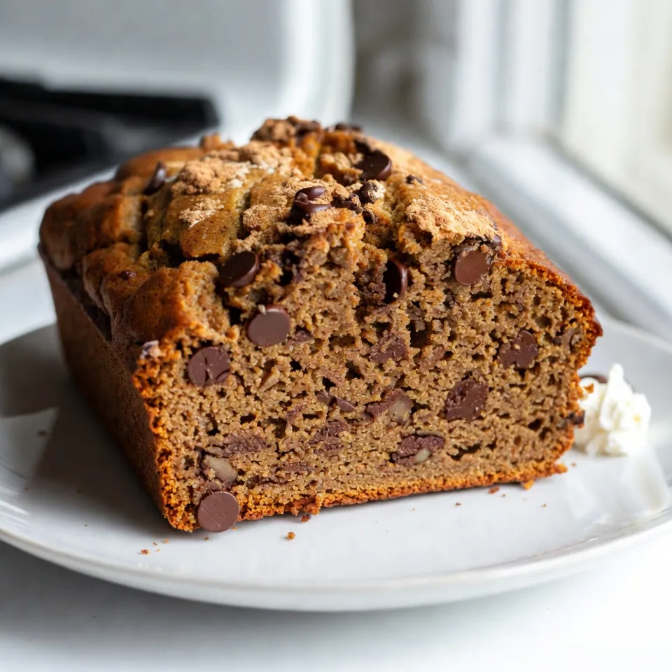To make this chocolate chip pumpkin bread, gather these key ingredients: - 1 cup canned pumpkin puree - 1/2 cup vegetable oil - 1 cup brown sugar - 1/2 cup granulated sugar - 2 large eggs - 1 teaspoon vanilla extract - 1 1/2 cups all-purpose flour - 1 teaspoon baking powder - 1/2 teaspoon baking soda - 1/2 teaspoon salt - 1 teaspoon ground cinnamon - 1/2 teaspoon ground nutmeg - 1/4 teaspoon ground ginger - 1 cup semi-sweet chocolate chips - 1/2 cup chopped walnuts or pecans (optional) You can add your own twist to this recipe. Consider these options: - Swap semi-sweet chocolate chips for dark chocolate or white chocolate. - Use a mix of nuts like almonds or hazelnuts for extra crunch. - Add dried fruit, like cranberries or raisins, for a sweet touch. Accurate measurements matter in baking. Here are some tips: - Use a dry measuring cup for flour and sugar. Level it off for accuracy. - For sticky ingredients like pumpkin puree, use a rubber spatula to scoop. - When measuring brown sugar, pack it firmly into the cup for best results. - Always check expiration dates on your baking powder and soda for freshness. By using these tips and ingredients, you'll create a delicious loaf every time! {{ingredient_image_1}} First, preheat your oven to 350°F (175°C). This helps the bread bake evenly. Next, grease a 9x5-inch loaf pan. You can use cooking spray or butter. In a large mixing bowl, combine 1 cup of canned pumpkin puree, 1/2 cup of vegetable oil, 1 cup of brown sugar, and 1/2 cup of granulated sugar. Mix these until they blend well. Then, add 2 large eggs and 1 teaspoon of vanilla extract. Stir these until fully mixed. In another bowl, whisk together 1 1/2 cups of all-purpose flour, 1 teaspoon of baking powder, 1/2 teaspoon of baking soda, 1/2 teaspoon of salt, 1 teaspoon of ground cinnamon, 1/2 teaspoon of ground nutmeg, and 1/4 teaspoon of ground ginger. Make sure these dry ingredients are well combined. Now, carefully add the dry mix to the wet ingredients. Stir until just combined. Don’t overmix or the bread may be tough. Finally, fold in 1 cup of semi-sweet chocolate chips and 1/2 cup of chopped walnuts or pecans if you like nuts. Pour the batter into your greased loaf pan. Smooth the top with a spatula to make it nice. Now, place the pan in your preheated oven. Bake for 60 to 70 minutes. The bread is ready when a toothpick inserted into the center comes out clean. Keep an eye on it after 50 minutes to avoid overbaking. Once baked, remove the pan from the oven. Let the bread cool in the pan for 10 minutes. This step helps it set. After that, transfer it to a wire rack. Allow the bread to cool completely before slicing. If you slice it too soon, it may crumble. For neat cuts, use a sharp knife. Enjoy the rich flavors and warm spices in every slice! To make your chocolate chip pumpkin bread a hit, follow these simple tips: - Measure your ingredients carefully. This helps get the right texture. - Mix wet and dry ingredients separately. This avoids lumps in the batter. - Don’t overmix the batter. Stir until just combined for a soft bread. - Use room temperature eggs. They blend better with the other ingredients. - Check for doneness with a toothpick. It should come out clean from the center. Avoid these common mistakes for the best results: - Using expired baking powder or soda. Freshness is key for rise and texture. - Skipping the greasing of the loaf pan. This may lead to sticking and tearing. - Not cooling the bread before slicing. This helps the texture and flavor develop. - Overbaking the bread. Keep an eye on it to prevent dryness. - Forgetting optional ingredients. Nuts or spices can enhance flavor and crunch. Having the right tools makes baking easier. Here’s what you need: - 9x5-inch loaf pan. Perfect size for this recipe. - Mixing bowls. Have at least two for wet and dry ingredients. - Whisk. Great for mixing dry ingredients evenly. - Spatula. Helps fold in chocolate chips without breaking them. - Toothpick. Essential for checking if your bread is done. Pro Tips Use Fresh Spices: Freshly ground spices like cinnamon and nutmeg can elevate the flavor of your pumpkin bread significantly. Consider grinding them just before use for the best results. Don’t Overmix: When combining the wet and dry ingredients, mix just until combined. Overmixing can lead to a denser bread, losing that light and fluffy texture. Check for Doneness: Ovens can vary in temperature, so start checking your bread at the 60-minute mark. A toothpick inserted should come out clean or with just a few moist crumbs. Perfect Storage: To keep your pumpkin bread moist, wrap it tightly in plastic wrap and store it at room temperature. It can also be frozen for longer storage, just make sure to wrap it well. {{image_2}} You can easily make this bread gluten-free. Just swap all-purpose flour with a gluten-free blend. Look for a blend that works well in baking. Measure it just like regular flour. The texture will be slightly different, but still yummy. You might want to add a bit more pumpkin puree for moisture. This change keeps your gluten-free bread soft and tasty. To make a vegan version, use flax eggs instead of regular eggs. Mix one tablespoon of ground flaxseed with three tablespoons of water. Let it sit for five minutes until it thickens. Replace the vegetable oil with applesauce for moisture and sweetness. Use dairy-free chocolate chips to keep it vegan. This way, everyone can enjoy a slice without any animal products! There are many ways to boost the flavor of your pumpkin bread. You can add nuts like walnuts or pecans for crunch. They add a nice texture. If you want a sweeter touch, add dried fruit like raisins or cranberries. You can also mix in spices like allspice or cloves for a warm taste. Another fun twist is adding a splash of orange juice or zest for a citrus kick. Try different combinations to find your favorite! To keep your chocolate chip pumpkin bread fresh, wrap it well. Use plastic wrap or aluminum foil. You can also place it in an airtight container. Store it at room temperature for up to three days. If you want to keep it longer, consider refrigeration. This method can help it last for about a week. But remember, chilling can change its texture a bit. Freezing is a great option for longer storage. First, let the bread cool completely. Then, wrap it tightly in plastic wrap. After that, place it in a freezer bag or container. Mark it with the date for easy tracking. You can freeze this bread for up to three months. When you’re ready to eat it, just thaw it in the fridge overnight. To enjoy your pumpkin bread warm, you can reheat it easily. Slice the bread before reheating. Place slices on a microwave-safe plate. Heat them for about 15-20 seconds. If you prefer the oven, set it to 350°F (175°C). Wrap the bread in foil and heat for about 10-15 minutes. This way, it stays moist and tasty! Chocolate chip pumpkin bread can last for about five days when stored properly. Keep it in an airtight container at room temperature. If you want it to last longer, you can freeze it. Wrapped well, it can stay fresh for up to three months in the freezer. Yes, you can use fresh pumpkin instead of canned. Start with a small pumpkin, cook it, and mash it until smooth. This works great in my recipe. Keep in mind that fresh pumpkin may have a bit more moisture. Adjust your other ingredients if needed. Chocolate chip pumpkin bread is tasty on its own, but you can enjoy it with some extra treats. Try serving it with a dollop of whipped cream cheese or a scoop of vanilla ice cream. You can also pair it with a hot cup of coffee or tea for a cozy snack. This blog post covered everything you need for chocolate chip pumpkin bread. We discussed key ingredients and measurement tips, along with easy step-by-step baking instructions. I shared common mistakes to avoid and the best tools for success. You also learned about gluten-free and vegan variations, plus tips for storing and reheating. In conclusion, you now have all the info to bake delicious pumpkin bread at home. Enjoy the fall flavors with family and friends by trying out these recipes. Happy baking!