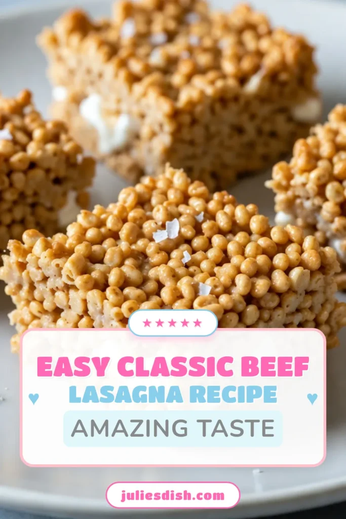 Indulge in the delightful taste of Brown Butter Rice Krispie Treats! This easy dessert recipe transforms classic Rice Krispie treats with a rich, nutty flavor from brown butter. Perfect for parties or a sweet snack, this homemade Rice Krispie treats recipe is a must-try, especially with optional chocolate chip Rice Krispies for an extra treat. Click to get the full recipe and make your own today! #BrownButterRiceKrispieTreats #EasyDessertRecipes #HomemadeRiceKrispieTreats #ChocolateChipRiceKrispies