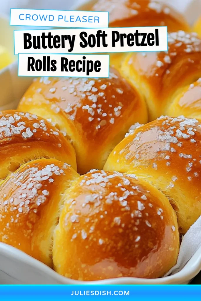 Satisfy your cravings with these buttery soft pretzel rolls! This easy pretzel recipe shows you how to make pretzel rolls that are irresistibly fluffy and golden brown. Perfect for family gatherings or a cozy night in, these homemade pretzel rolls can be served warm with melted butter. Discover the best pretzel rolls you'll ever bake! Click to save this delicious recipe! #PretzelRolls #HomemadeBaking #EasyRecipes #SnackIdeas