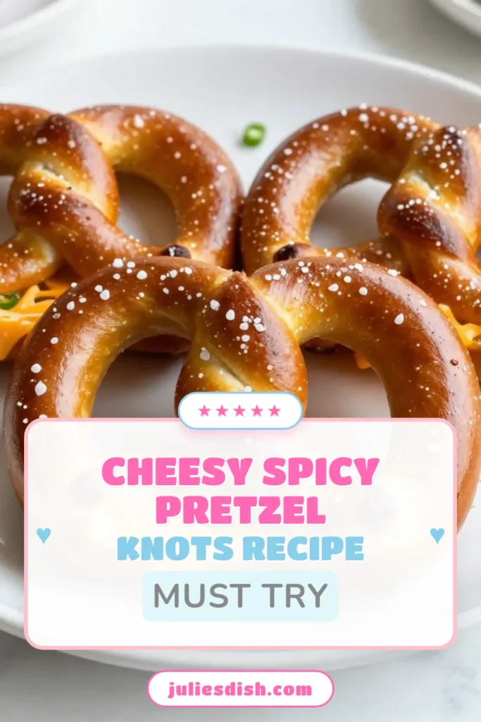 Discover the perfect snack with these delicious jalapeño cheddar pretzel knots! This homemade pretzel recipe combines spicy jalapeños and sharp cheddar cheese for an irresistible flavor. With our easy pretzel dough recipe, you’ll create soft and chewy cheddar cheese pretzels that are perfect for any occasion. Don’t miss out—save this recipe for your next gathering! #JalapenoCheddar #HomemadePretzels #SpicyPretzelKnots #CheddarCheesePretzels