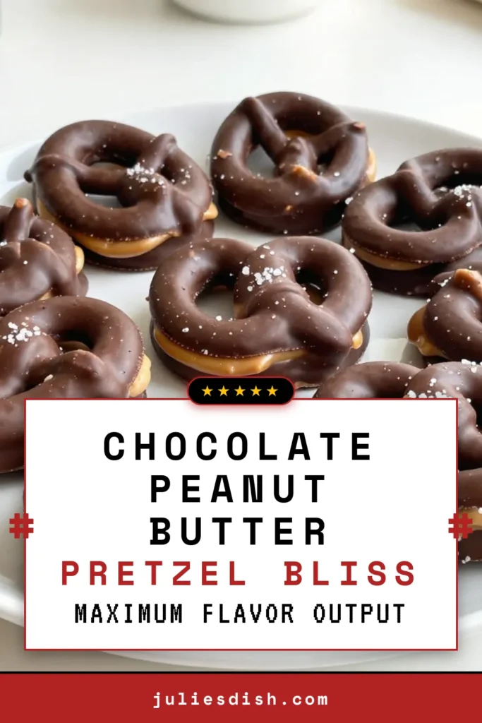 Indulge in the deliciousness of these Chocolate Dipped Pretzels! This Peanut Butter Pretzel Recipe is the ultimate sweet and salty treat that requires no baking, making it perfect for quick snack cravings or easy dessert recipes. Follow our simple steps to create these irresistible no-bake chocolate snacks that everyone will love. Save this recipe for your next gathering! #ChocolateDippedPretzels #PeanutButterTreats #NoBakeSnacks #SweetAndSaltyDelights