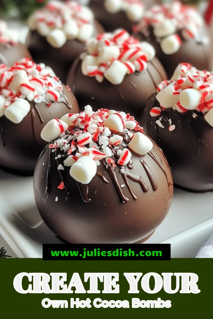 Indulge in the ultimate cozy experience with this hot cocoa bombs recipe! These homemade hot cocoa bombs are a delightful festive hot chocolate treat that bring joy in every sip. Follow this simple chocolate bomb recipe to create DIY cocoa bombs that melt perfectly in hot milk, revealing marshmallows and cocoa goodness. Perfect for gifting or enjoying yourself. Save this recipe and warm up your winter! #HotCocoaBombs #DIYCocoaBombs #ChocolateBombRecipe #FestiveTreats