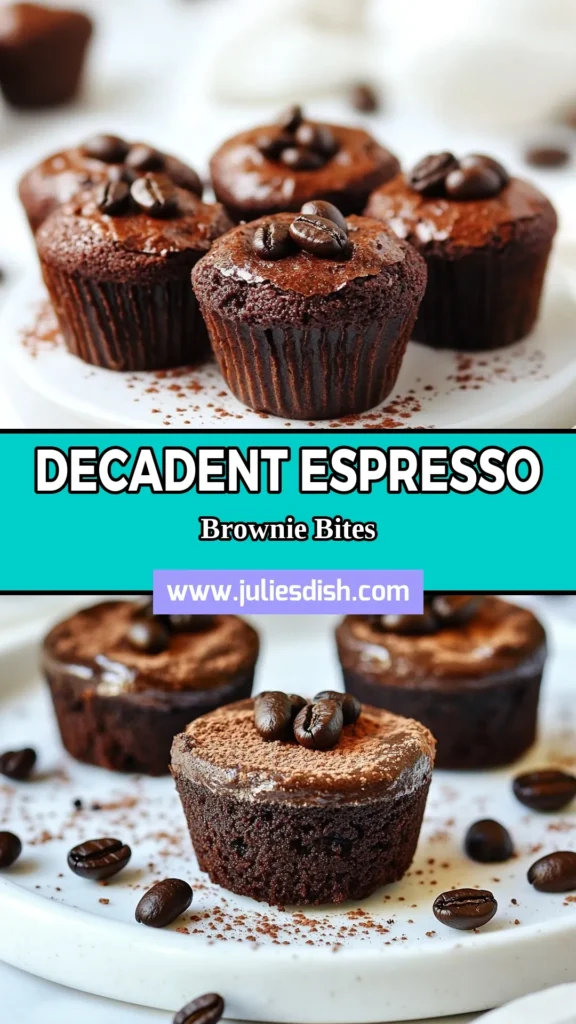 Indulge in these delightful espresso brownie bites, the perfect treat for chocolate lovers! This easy brownie recipe combines rich chocolate and bold espresso flavors into mini chocolate brownies that are simply irresistible. Enjoy the fudgy brownie bites baked to perfection, with a touch of walnuts for an extra crunch. Try these chocolate espresso treats today—your taste buds will thank you! Save the recipe now! #EspressoBrownieBites #MiniBrownies #EasyBrownieRecipe #ChocolateTreats