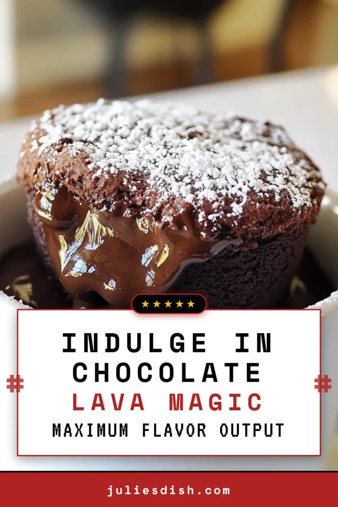 Indulge in the ultimate comfort food with this easy chocolate lava mug cake recipe! Perfect for a quick chocolate dessert, this microwave mug cake is ready in just minutes. With rich, gooey chocolate in the center, it’s a decadent dessert recipe you won't want to miss. Treat yourself or surprise a friend with this delicious treat. Try it today and satisfy your sweet cravings! #MugCake #Dessert #ChocolateLavaCake #QuickDessert