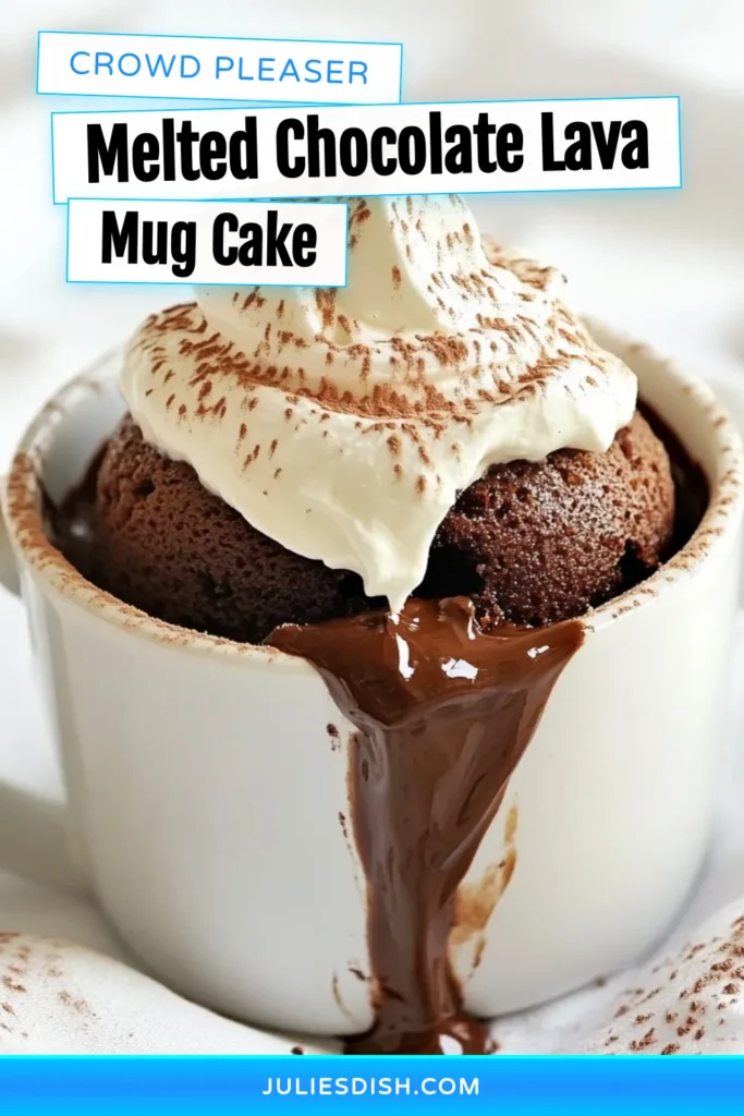Indulge in this easy mug cake recipe with our decadent chocolate lava mug cake. Perfect for chocolate lovers, this microwave chocolate cake is a quick and satisfying treat, ready in just 5 minutes! This single serving mug cake is ideal for a cozy night in or when cravings hit. Try it topped with whipped cream or vanilla ice cream for extra delight. Save this simple recipe for your next sweet craving! #MugCake #ChocolateDessert #EasyRecipes #DessertLover