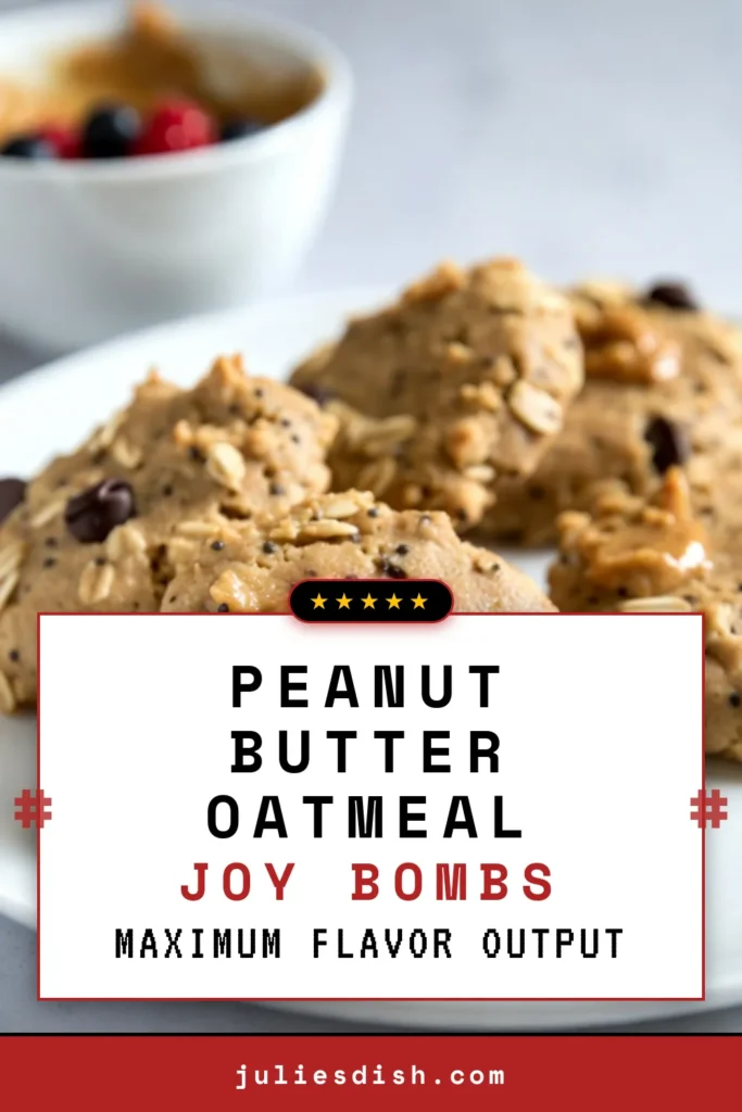 Start your day right with these delicious Peanut Butter Oatmeal Breakfast Cookies! This easy oatmeal cookie recipe is packed with flavor and nutrition, making them the perfect healthy breakfast cookies. Enjoy vegan peanut butter cookies that are also gluten-free! With wholesome ingredients like rolled oats and chia seeds, these cookies are a guilt-free treat. Bake a batch today and fuel your mornings! #PeanutButterOatmealCookies #HealthyBreakfastCookies #VeganCookies #GlutenFreeCookies