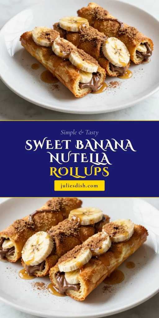 Indulge in a delicious Banana Nutella French Toast paradise with this easy French toast recipe! These decadent French Toast Roll Ups are filled with creamy Nutella and ripe banana, making them a perfect Nutella breakfast recipe or a flavorful banana dessert idea. With just a few simple ingredients, you can whip up this delightful treat in no time. Save this recipe and enjoy a sweet start to your day! #BananaNutellaFrenchToast #FrenchToastRollUps #NutellaBreakfastRecipe #BananaDessertIdeas