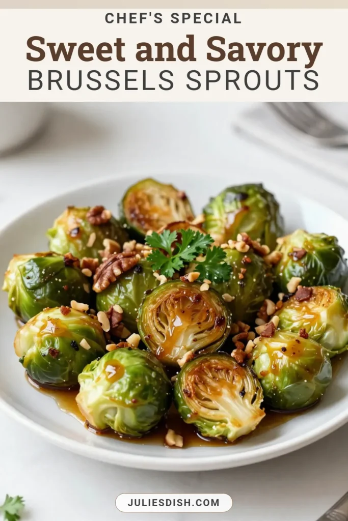 Elevate your side dishes with this easy Brussels sprouts recipe featuring Balsamic Honey Roasted Brussels Sprouts! The perfect mix of sweet and tangy, these garlic balsamic Brussels sprouts are a must-try. Add a delightful crunch with roasted Brussels sprouts with nuts like pecans or walnuts. Perfect for any meal, this tasty dish is sure to impress. Save this recipe for a delicious veggie upgrade! #BalsamicRoastedBrusselsSprouts #HoneyRoastedBrusselsSprouts #EasyRecipes #RoastedVegetables