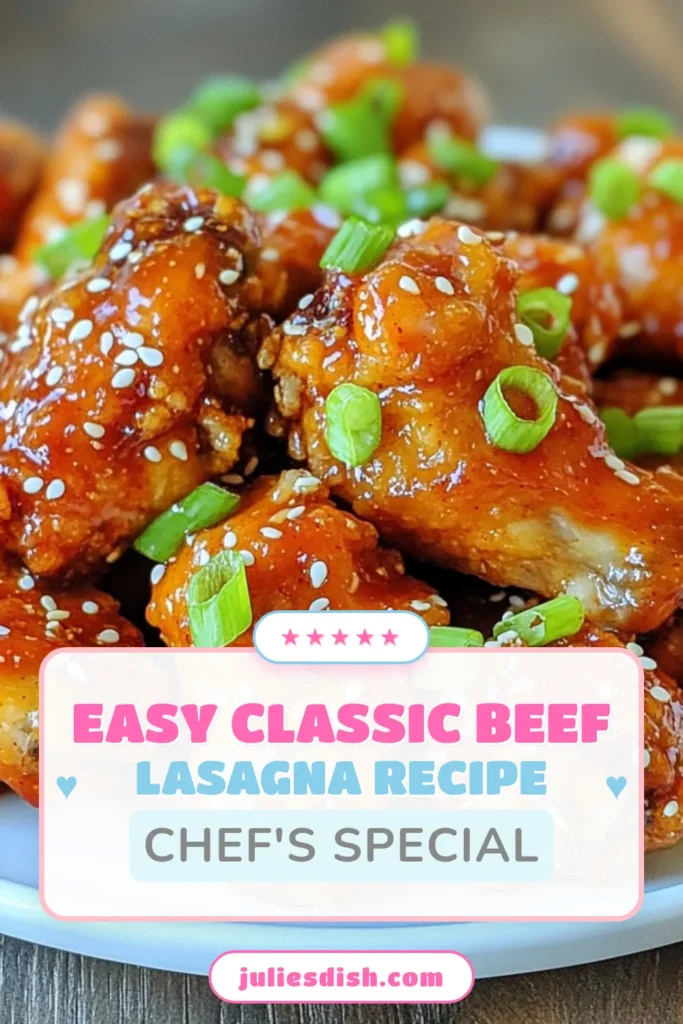 Craving a delicious snack? Try these Honey Sriracha chicken wings for a delightful combination of sweet and spicy. This crispy chicken wing recipe is a baked chicken wings with sauce masterpiece that will impress your friends and family. It's an easy chicken wing recipe perfect for game days or casual get-togethers. Get ready for spicy honey wings that everyone will love! Save this recipe for your next gathering! #HoneySrirachaWings #CrispyChickenWings #EasyChickenWings #BakedChickenWings