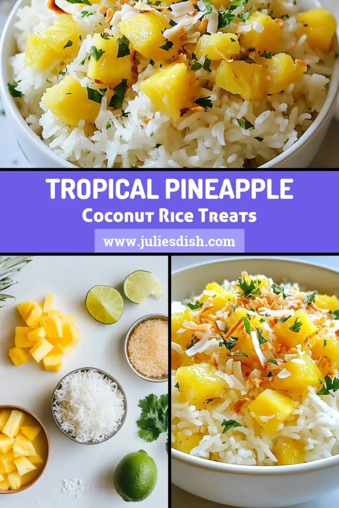Discover this delicious Pineapple Coconut Rice recipe that combines jasmine rice with coconut milk for a truly tropical rice dish. Perfect as a pineapple rice side dish, this easy coconut rice is bursting with flavor from fresh pineapple and toasted coconut. Serve it warm for a delightful addition to meals. Ready to elevate your dining experience? Try it out today! #PineappleCoconutRice #TropicalRiceDish #EasyCoconutRice #PineappleRiceSideDish