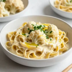 Creamy Cauliflower Alfredo Tasty Vegan Pasta Dish