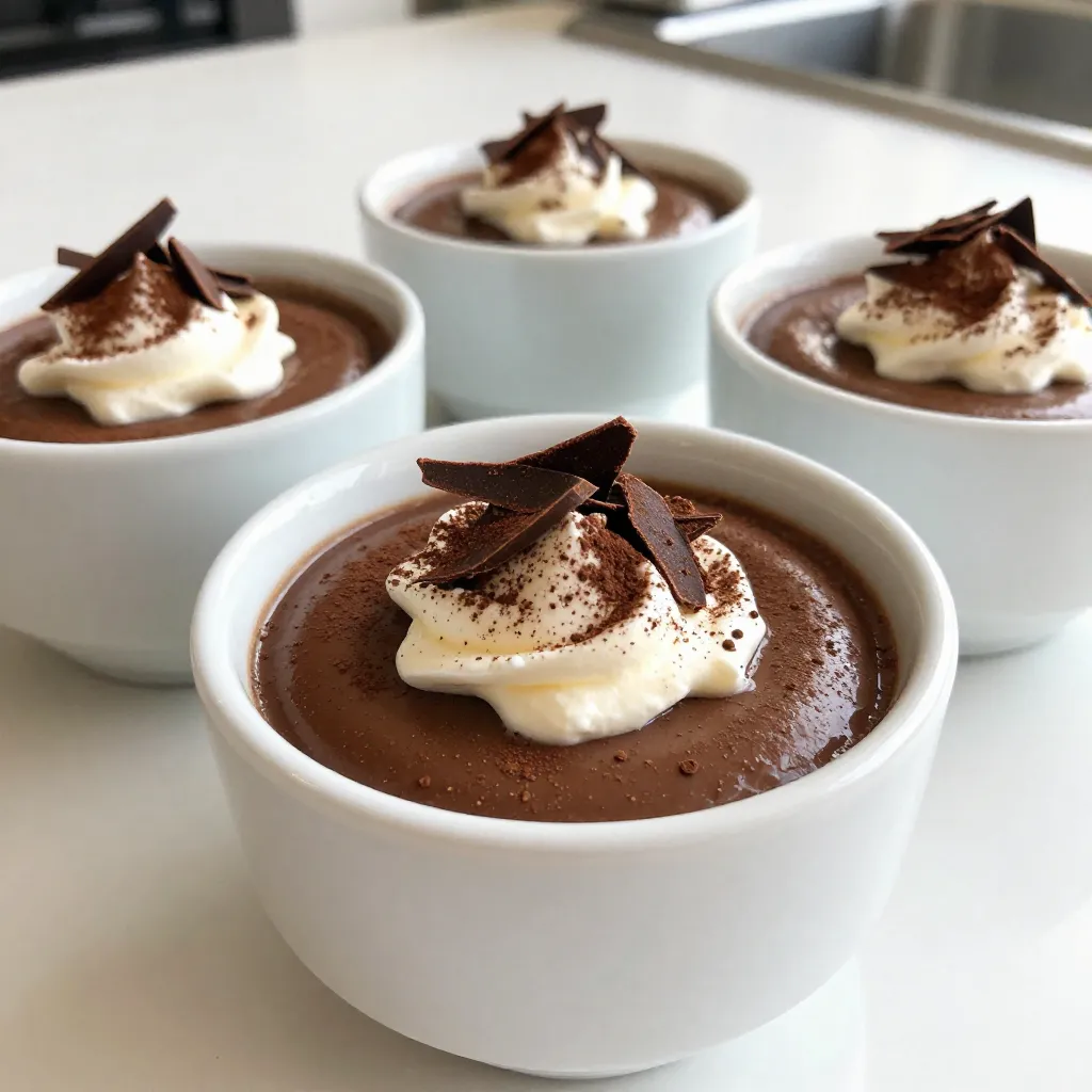 To make the best chocolate espresso mousse, you need just a few key ingredients. Each one plays an important role. Here’s what you will need: - 200g dark chocolate (70% cocoa), chopped - 3 large eggs, yolks and whites separated - 1/4 cup granulated sugar - 1 tablespoon instant espresso powder - 1/2 teaspoon vanilla extract - Pinch of salt - 1 cup heavy cream, chilled - Shaved chocolate or cocoa powder for garnish The dark chocolate brings rich flavor. It gives the mousse depth and a smooth texture. Eggs are key too. They add structure and lightness. The yolks create a creamy base, while the whites help the mousse rise. Granulated sugar sweetens the dish, balancing the cocoa's bitterness. Instant espresso powder boosts the chocolate flavor, giving it a nice kick. Vanilla extract adds warmth, while salt enhances all the flavors together. Heavy cream is crucial for that luxurious, whipped finish. Lastly, think about garnish options. You can use shaved chocolate or a sprinkle of cocoa powder. These add a nice touch and a hint of texture. Now that you have your ingredients, you're one step closer to making this delightful dessert! {{ingredient_image_1}} Start by chopping 200g of dark chocolate into small pieces. Place these pieces in a heatproof bowl. Set the bowl over a pot of simmering water, making sure the bowl does not touch the water. Stir the chocolate until it melts and becomes smooth. This method is called a double boiler. Once melted, take it off the heat and let it cool for a few minutes. In a separate bowl, take 3 large eggs and separate the yolks from the whites. Whisk the yolks with 1/4 cup of granulated sugar, 1 tablespoon of instant espresso powder, and 1/2 teaspoon of vanilla extract. Keep stirring until the mixture is creamy and light in color. This step adds a rich flavor to your mousse. Now, slowly add the melted chocolate to the egg yolk mixture. It’s important to stir constantly as you pour in the chocolate. This helps to blend the flavors together. Make sure there are no lumps in your mixture. A smooth blend is key for a great mousse. In another bowl, take the egg whites and add a pinch of salt. Whisk the egg whites until soft peaks form. This means the egg whites will hold their shape but still look soft. Gently fold the beaten egg whites into the chocolate mixture. Be careful not to mix too hard; you want to keep it light and airy. Next, take 1 cup of chilled heavy cream and beat it in a separate bowl. Whip until you see soft peaks form. Just like with the egg whites, be gentle here. Fold the whipped cream into the chocolate mixture. This adds a fluffy texture that makes your mousse feel rich and light. Now, spoon the mousse into individual serving glasses or bowls. Cover them and refrigerate for at least 2 hours. This time helps the mousse to set and become firm. When ready to serve, you can garnish with shaved chocolate or a dusting of cocoa powder. Enjoy your rich and creamy mousse! To make a smooth mousse, melt chocolate gently. A double boiler works best. The chocolate should cool slightly before mixing. This helps keep the texture light. When you fold in the whipped cream, do it gently. This keeps air in the mousse. Soft peaks in whipped cream mean it’s just right. Use fresh eggs for the best flavor. Cold eggs whip better, so separate them while cold. Let them sit at room temperature for a few minutes before use. This helps them mix nicely. Always sift the espresso powder to avoid lumps. A pinch of salt in the egg whites helps them whip better. Don’t overmix your ingredients. This can make your mousse dense. Be careful when folding in the whipped cream and egg whites. If you see streaks, stop mixing. If the chocolate is too hot, it can cook the egg yolks. Always let it cool slightly first. Avoid skipping the chilling step; it’s key for a firm mousse. Pro Tips Use Quality Chocolate: The flavor of your mousse largely depends on the chocolate you use. Opt for high-quality dark chocolate with at least 70% cocoa for a rich and intense flavor. Room Temperature Ingredients: Ensure that your egg yolks and whites are at room temperature before mixing. This helps in achieving better volume and texture when whipping. Gentle Folding Technique: When incorporating the egg whites and whipped cream, use a gentle folding motion to maintain the airy texture of the mousse. Be careful not to overmix. Chill for Best Results: For the best texture and flavor, allow the mousse to chill for at least 2 hours, but overnight is even better. This ensures a more stable and flavorful dessert. {{image_2}} You can add fun flavors to your mousse. Mint and orange work great. To add mint, use a few drops of mint extract. For orange, add some orange zest or juice. Both options brighten the taste. They can make your mousse feel fresh and new. While dark chocolate is rich, you can switch it up. Milk chocolate makes the mousse sweeter. White chocolate gives a creamy texture. Use any chocolate you like. Just remember to adjust sugar if your chocolate is sweeter. This way, you keep a nice balance in flavor. Good news! This mousse is naturally gluten-free. All the ingredients, like eggs and chocolate, are safe. Just make sure your chocolate has no added gluten. This dessert can please everyone at your table, even those with gluten allergies. Enjoy it with peace of mind! To keep your chocolate espresso mousse fresh, place it in an airtight container. This helps to keep the flavors strong and prevents it from absorbing other smells. You can also cover each glass with plastic wrap. Make sure the wrap touches the surface of the mousse to avoid air exposure. Chocolate espresso mousse can last in the fridge for about 3 days. After that, it may lose some texture and flavor. For the best taste, enjoy it within the first two days. Check for any changes in smell or appearance before eating. If you want to save some mousse for later, you can freeze it! Spoon the mousse into freezer-safe containers. Leave some space at the top for expansion. It can last up to 2 months in the freezer. When ready to eat, thaw it in the fridge overnight. This keeps the texture creamy and delicious. Yes, you can use milk chocolate. It will make the mousse sweeter. However, the rich flavor may change. Dark chocolate gives a deeper taste. If you choose milk chocolate, reduce the sugar slightly. This helps balance the sweetness. To make this mousse egg-free, use aquafaba. Aquafaba is the liquid from canned chickpeas. Use three tablespoons to replace one egg white. Whip it until soft peaks form. Then, fold it into the chocolate mixture just like egg whites. You can use coconut cream as a great substitute. It provides a rich texture and flavor. Almond milk or soy cream can work, but they may make the mousse lighter. Choose a thick non-dairy cream for best results. You can keep the mousse in the fridge for up to four days. Store it in an airtight container. It stays fresh and delicious for several days. Make sure to cover each serving well. Yes, you can make this mousse ahead of time. It is perfect for parties or special meals. Prepare it a day before and let it chill overnight. This allows the flavors to blend nicely. For a non-dairy version, use vegan chocolate. Check for dairy-free labels. Use coconut cream or almond cream instead of heavy cream. This keeps the mousse rich and creamy without dairy. This blog post explored making a rich chocolate mousse. You learned about key ingredients like dark chocolate, eggs, and heavy cream. We explained the steps for making the mousse, from melting chocolate to chilling it. I shared tips to avoid common mistakes and variations to make it your own. Lastly, I provided storage options to keep leftovers fresh. Enjoy making this treat and impressing your guests!